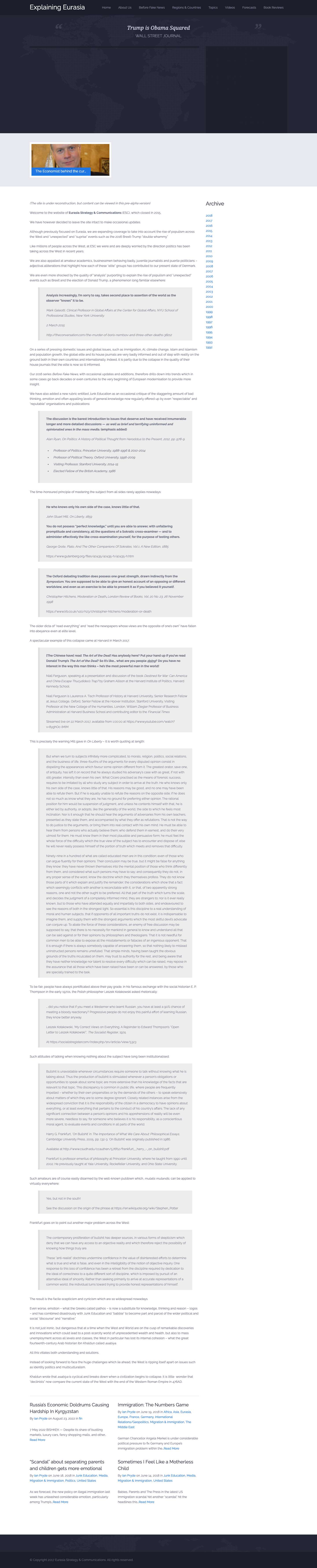 Explaining Eurasia - Full Screenshot