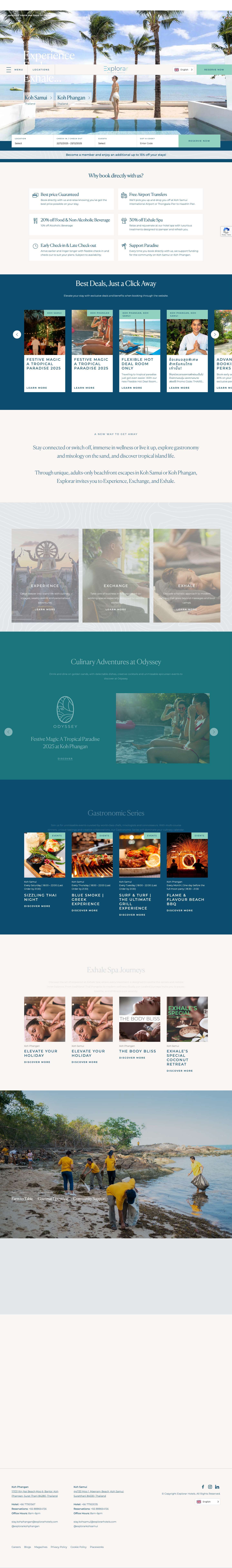 Explorar Hotels & Resorts | (+16) Adults-Only Resorts Thailand - Full Screenshot
