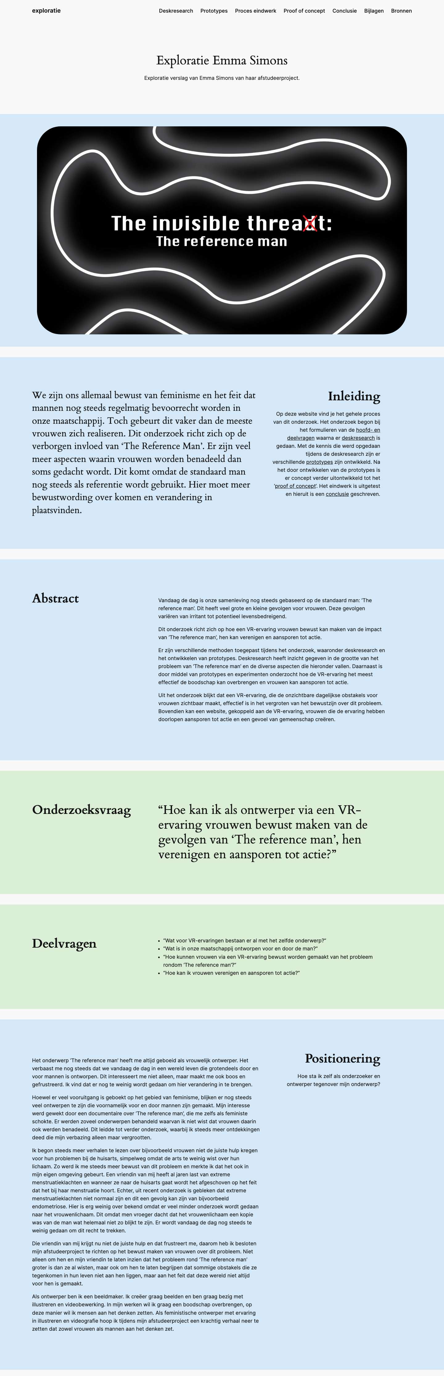 exploratie – Exploratie van Emma Simons - Full Screenshot