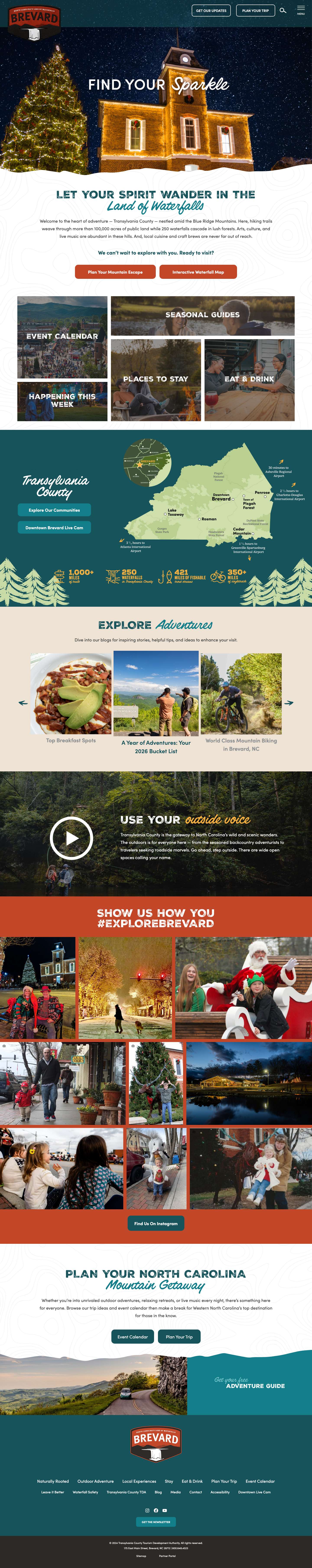 Find Yourself In The Land Of Waterfalls | Explore Brevard - Full Screenshot