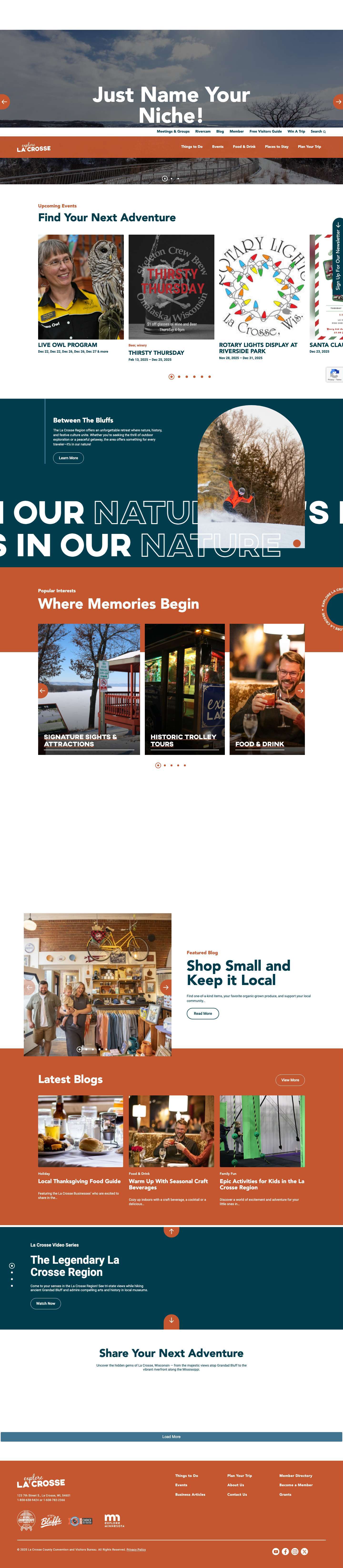 Discover the Unique Beauty of La Crosse WI: Explore La Crosse - Full Screenshot