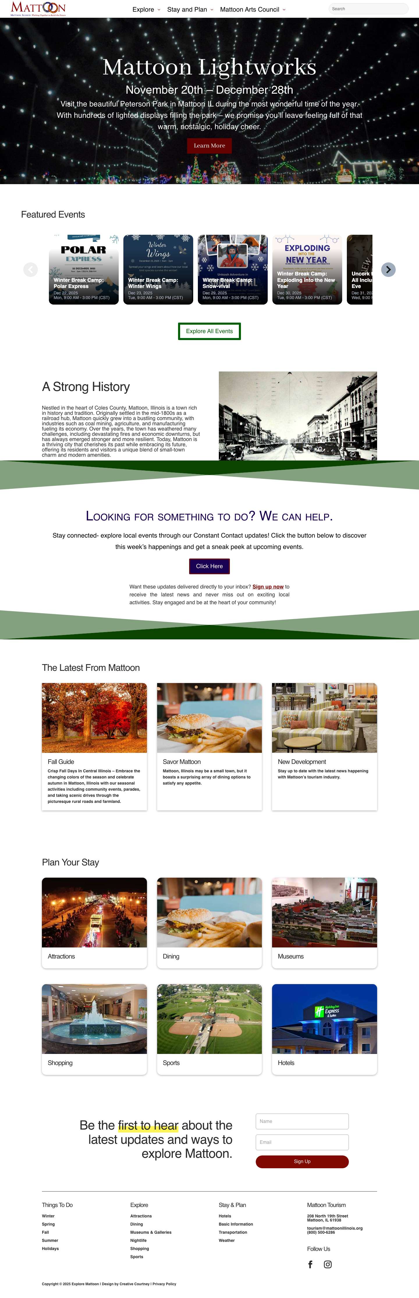 Explore Mattoon | Discover the Charm of Mattoon, Illinois - Full Screenshot