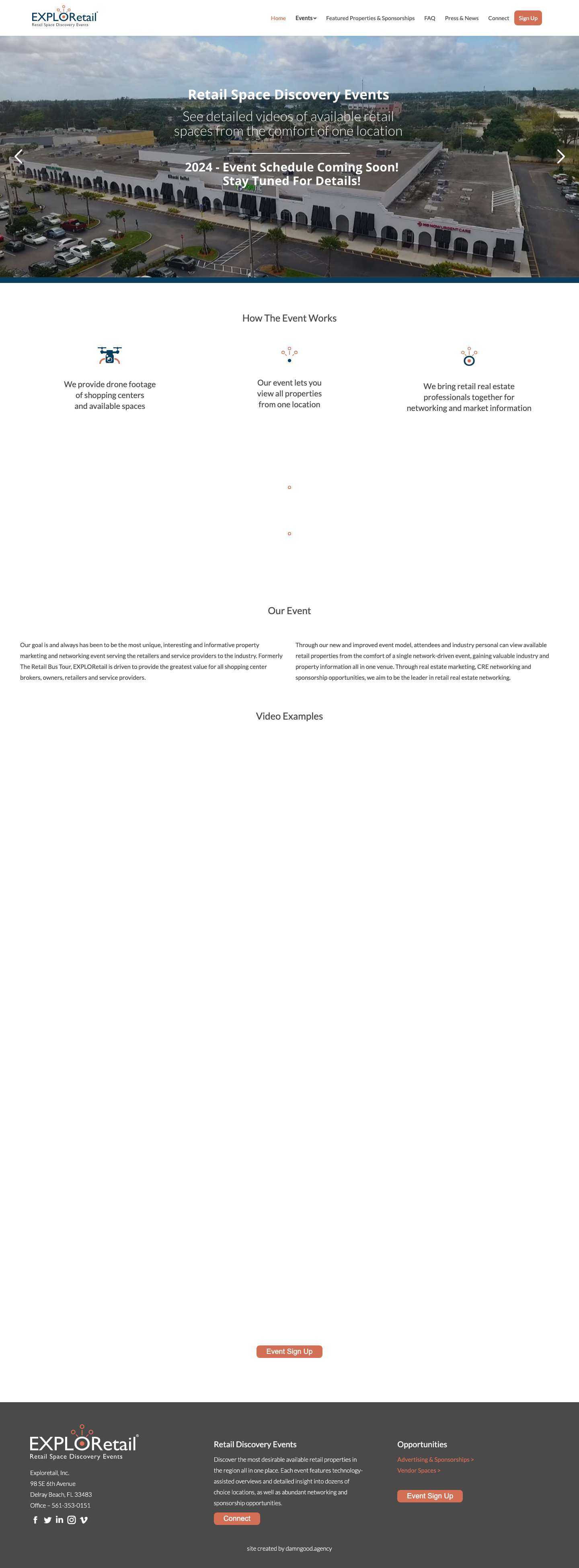 Explore Retail – Retail Space Discovery Events - Full Screenshot