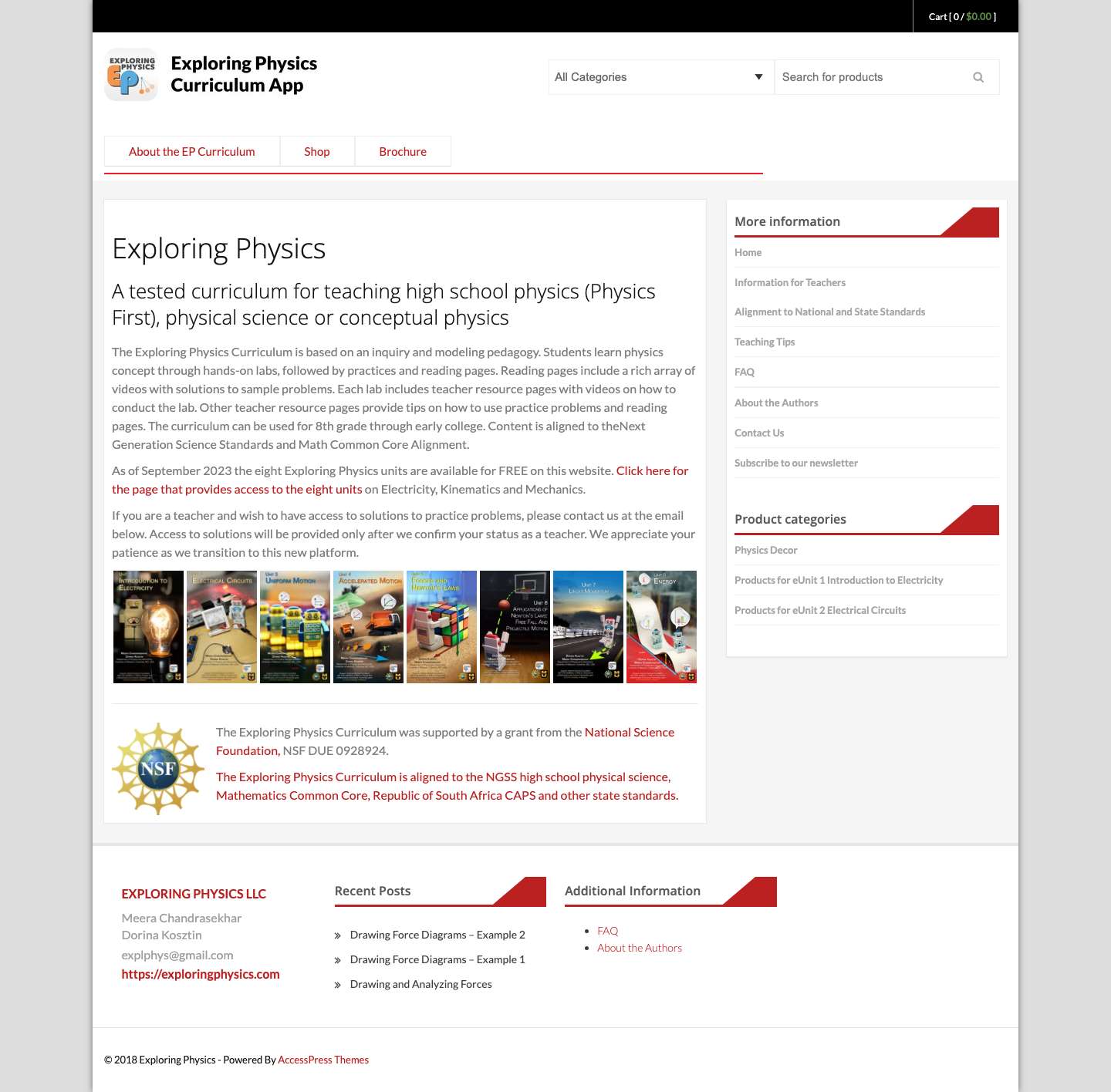 Exploring Physics – curriculum app for teaching science - Full Screenshot