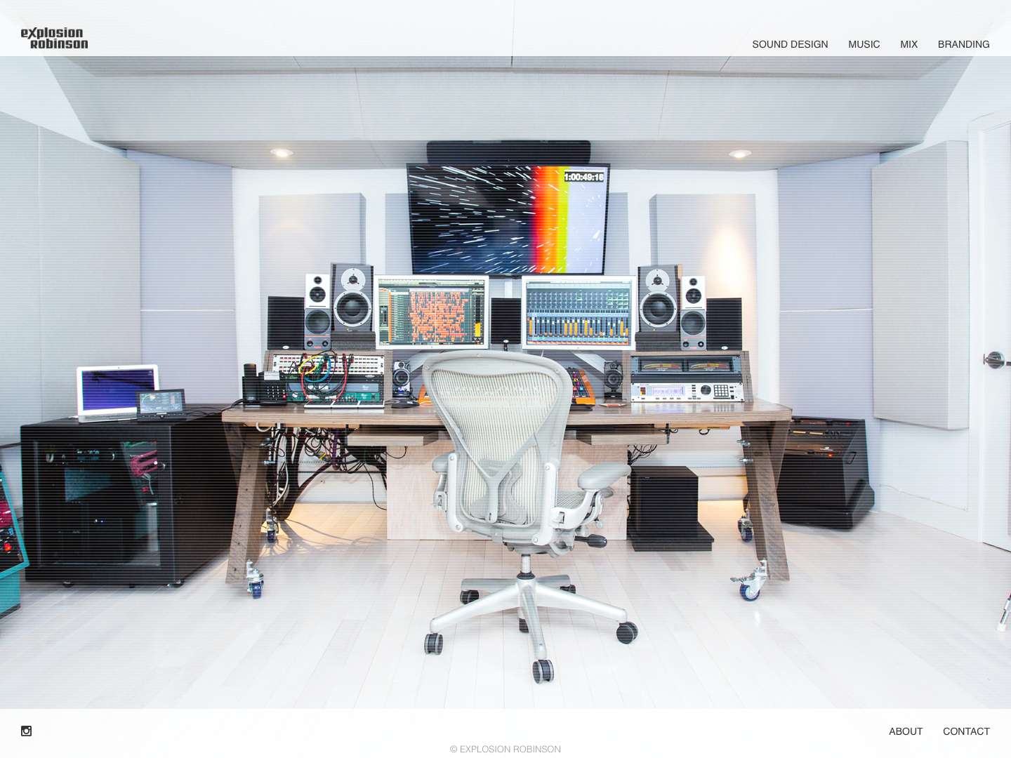 Explosion Robinson - A Creative Audio Post Production Studio - Full Screenshot