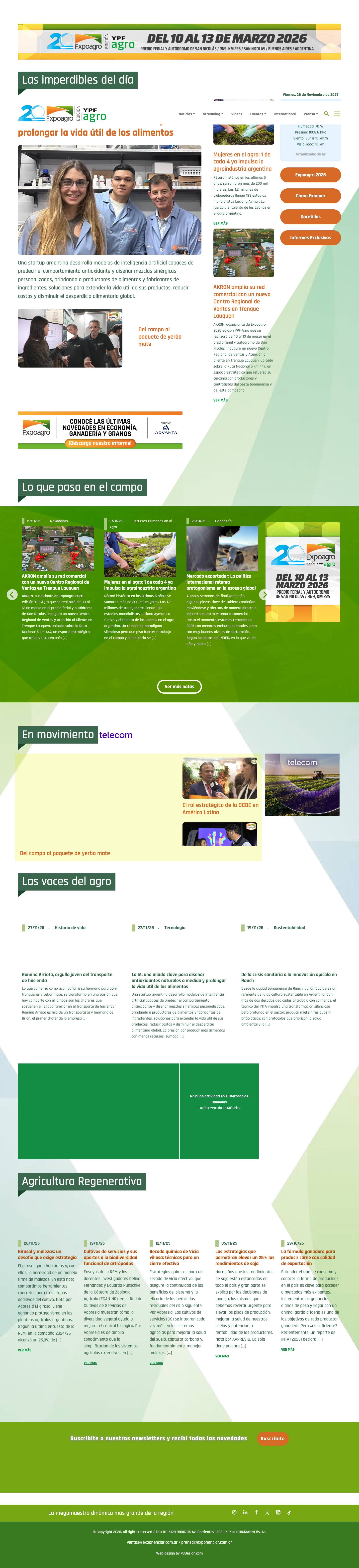 Expoagro 2026 - Edición YPF Agro - Full Screenshot