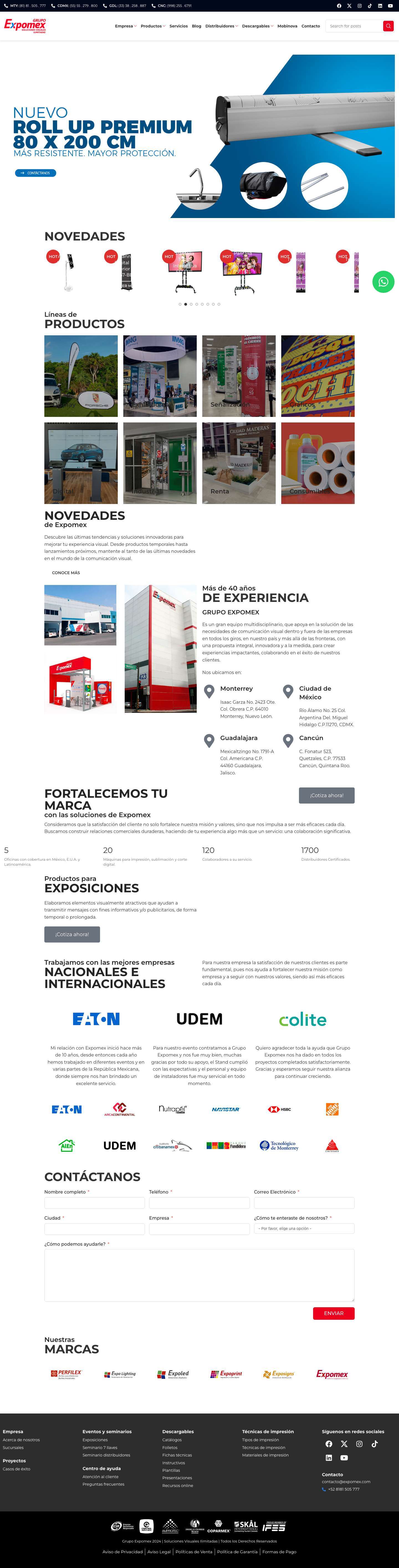 Expomex – Soluciones Visuales - Full Screenshot