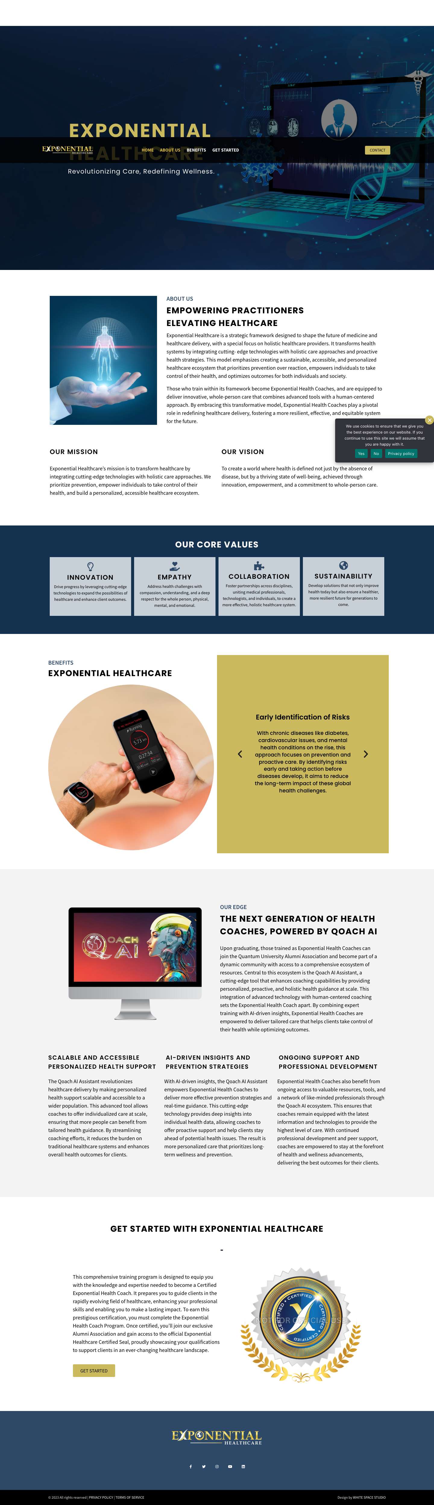 Exponential Healthcare - Full Screenshot