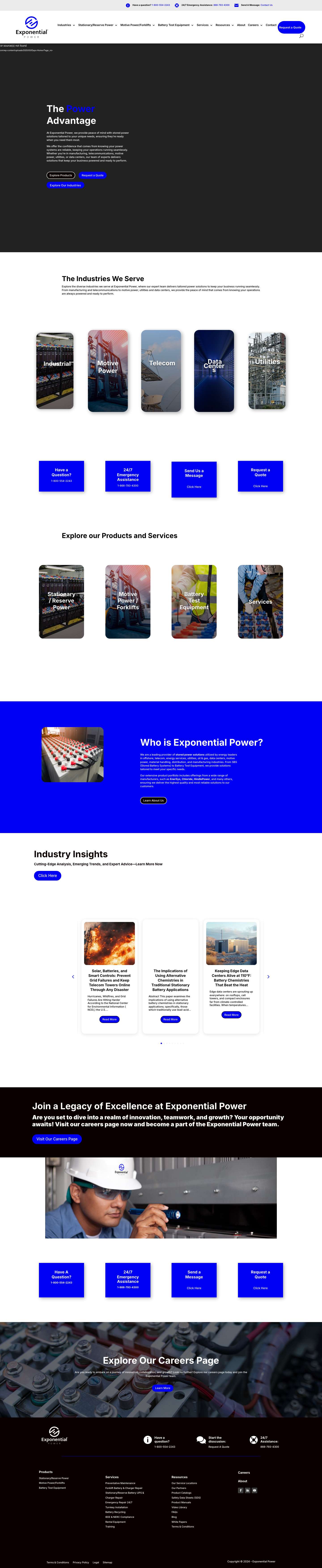 Storage Powered Solutions | Exponential Power - Full Screenshot