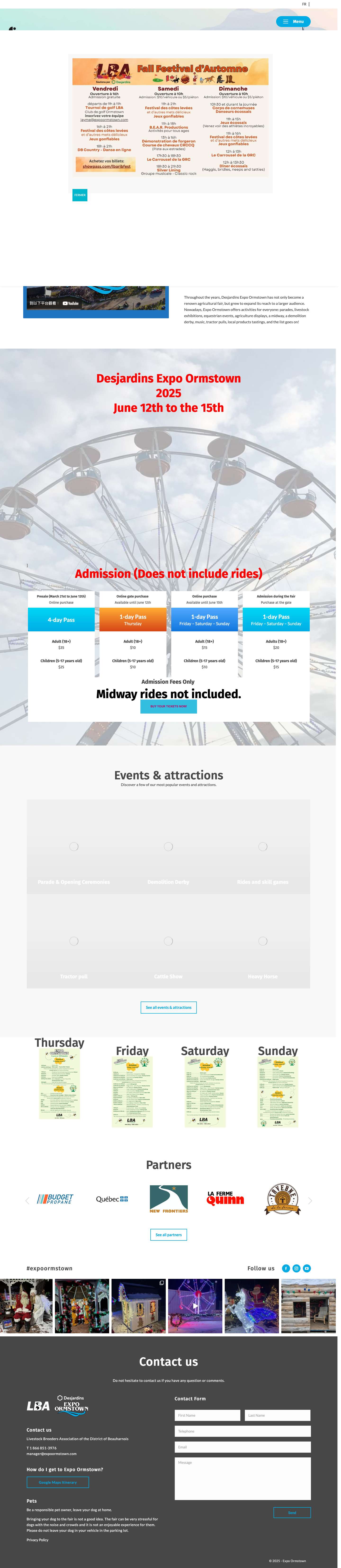 Expo Ormstown - Expo Ormstown - Full Screenshot