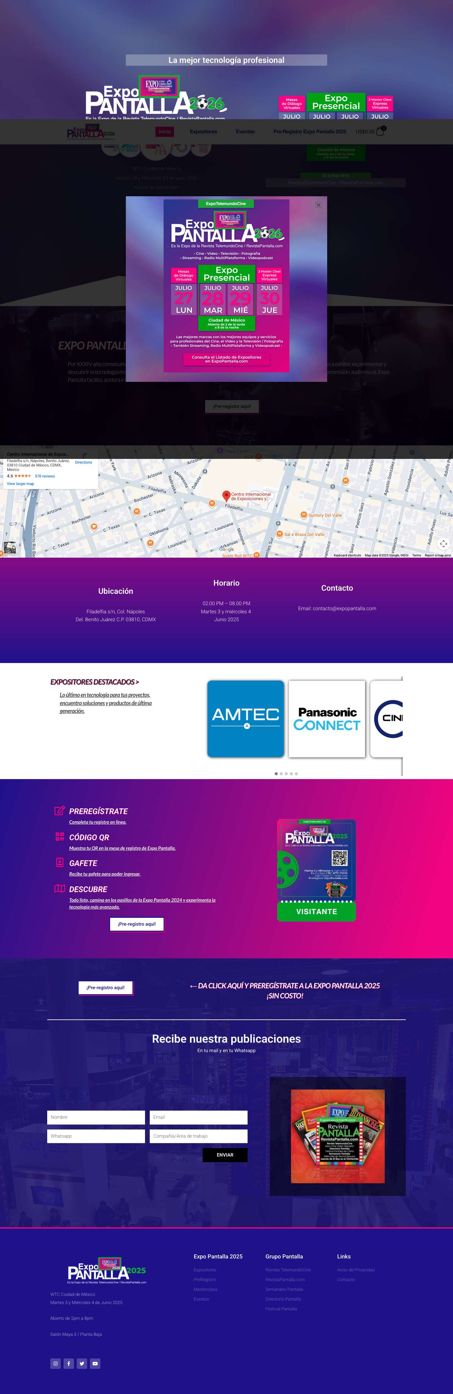 Expo Pantalla – Las Mejores Marcas Con Los Mejores Equipos - Full Screenshot