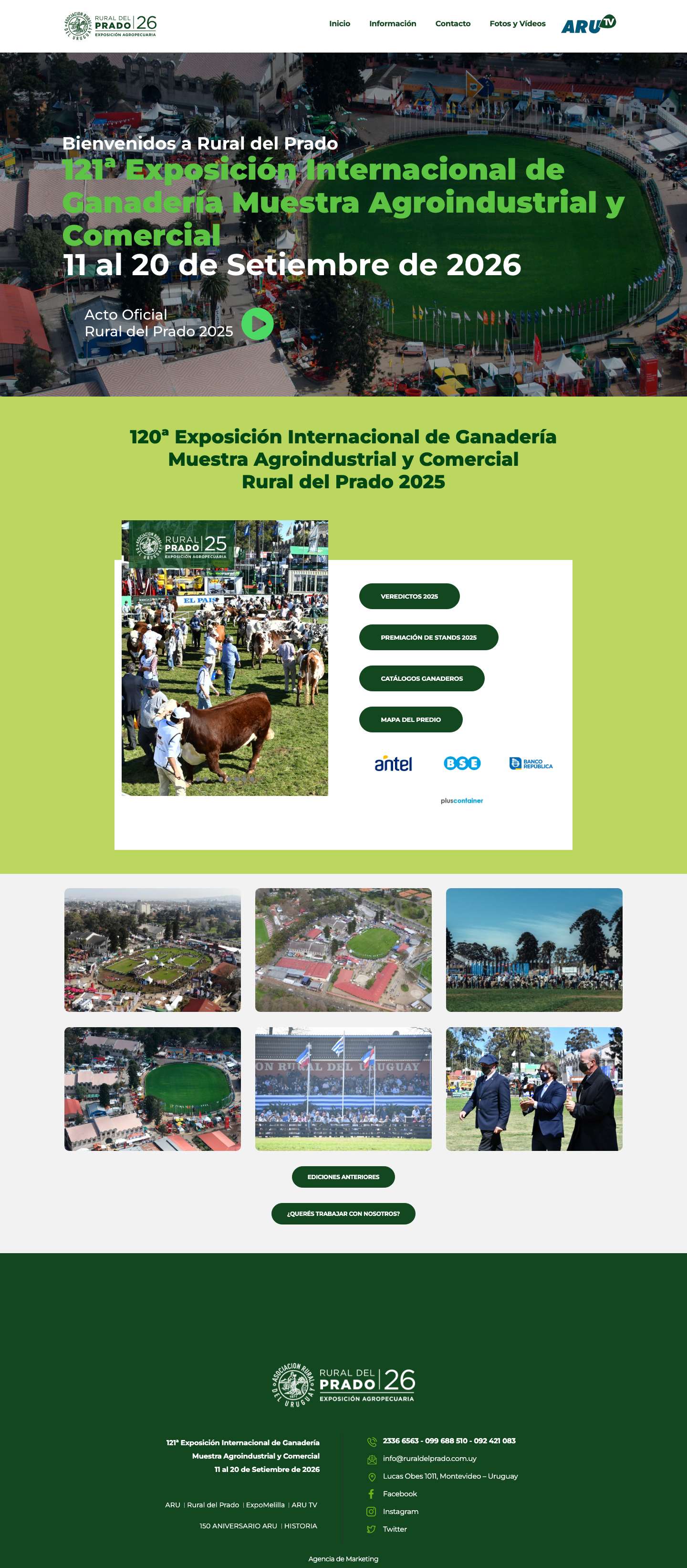 Rural del Prado 2026 – Asociación Rural del Uruguay - Full Screenshot