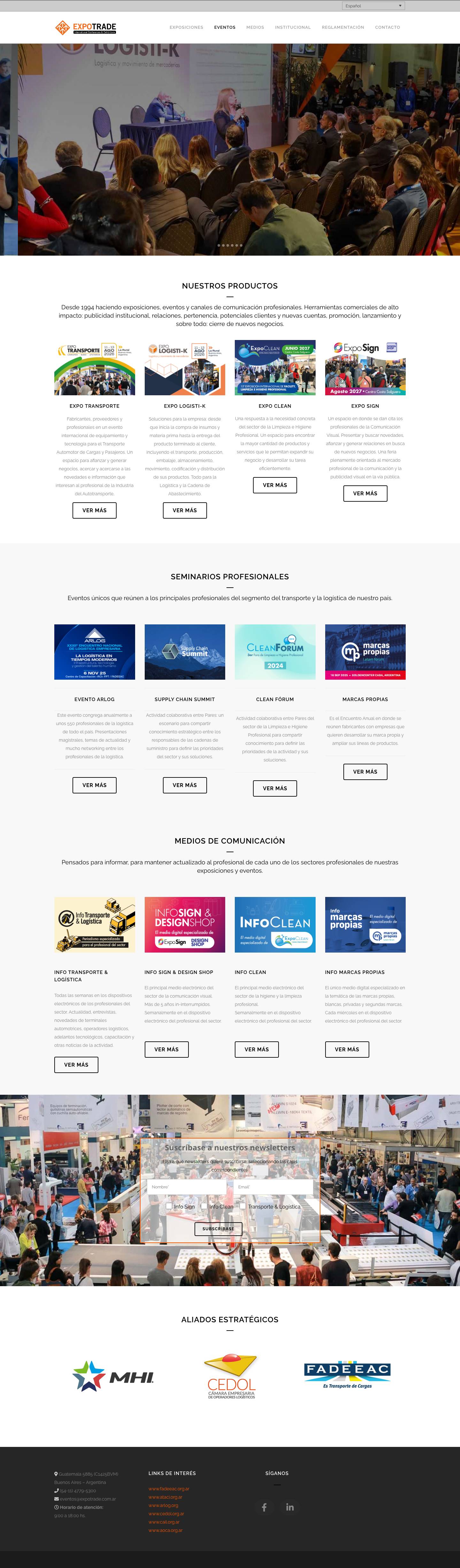 Home - Expotrade - Full Screenshot