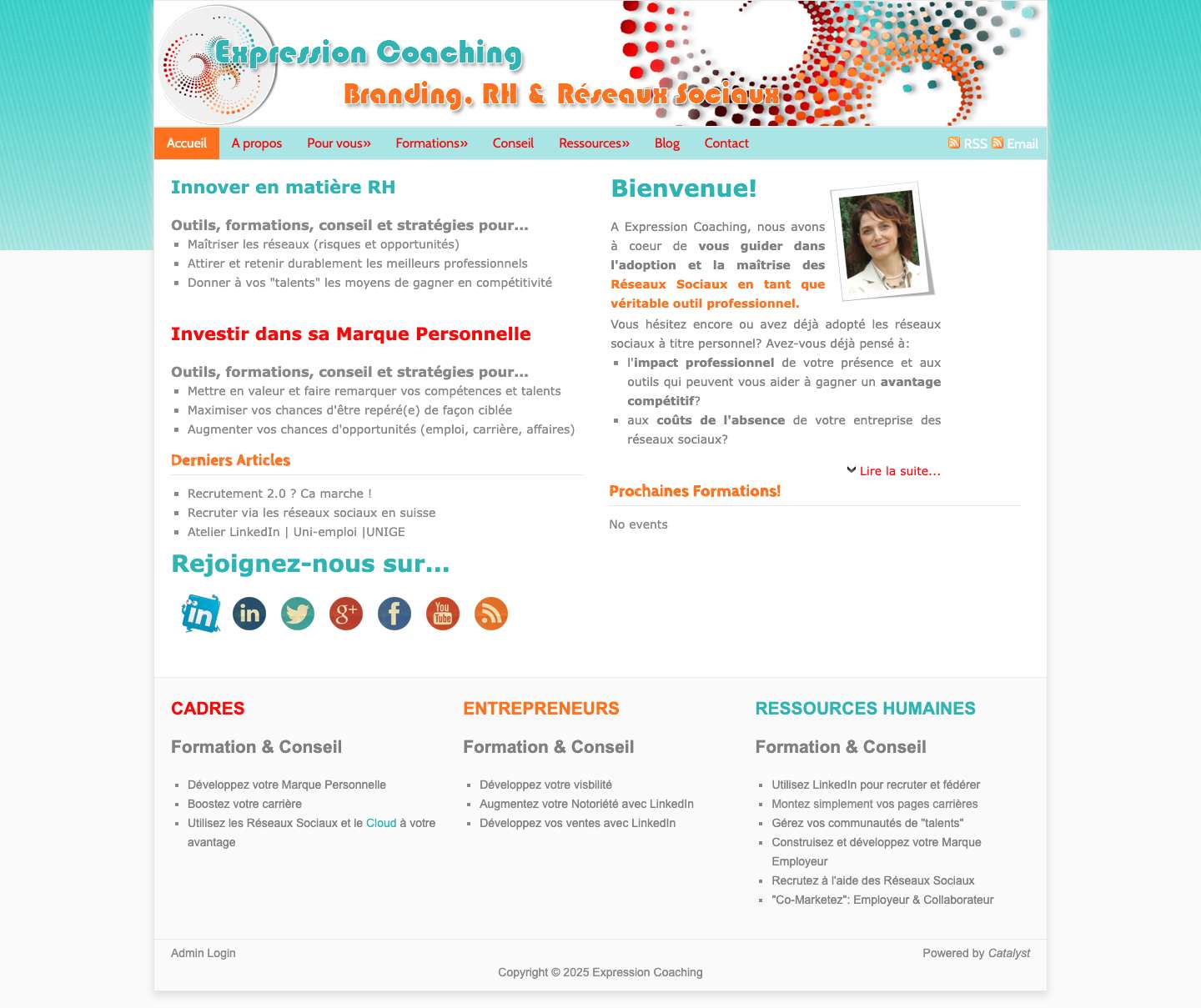 Nous faisons des Réseaux Sociaux votre véritable Outil Professionnel - Full Screenshot