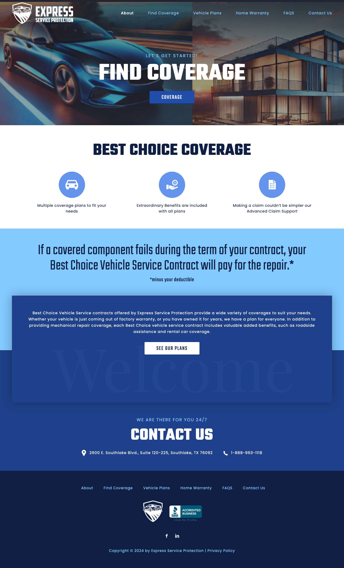 Express Service Protection - Full Screenshot