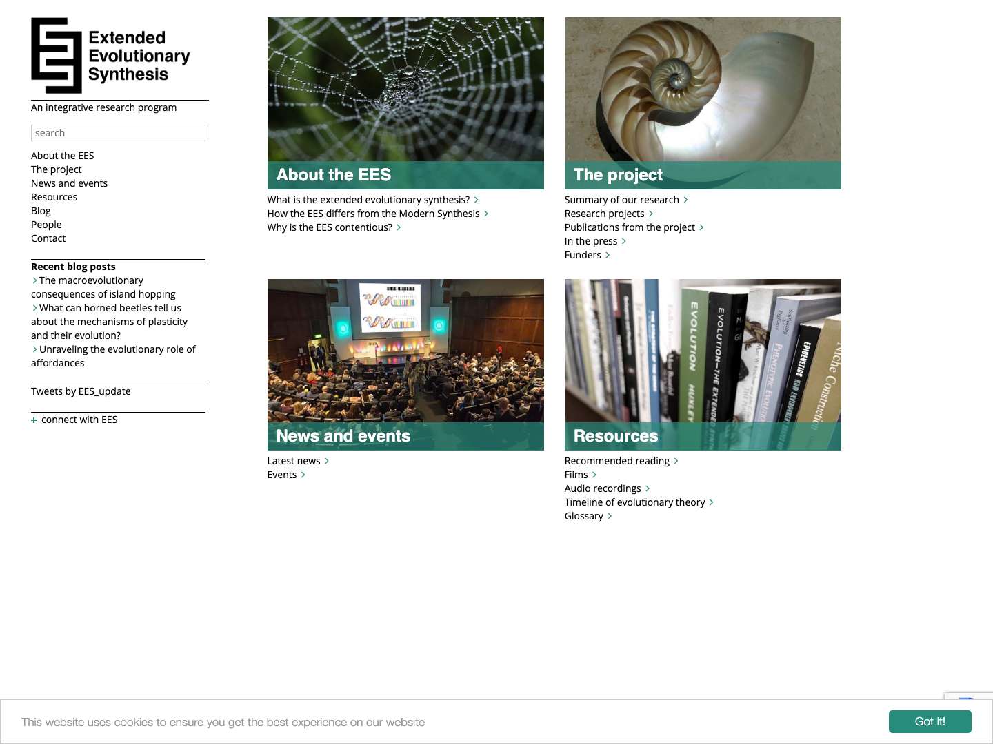 Extended Evolutionary Synthesis – An integrative research program - Full Screenshot