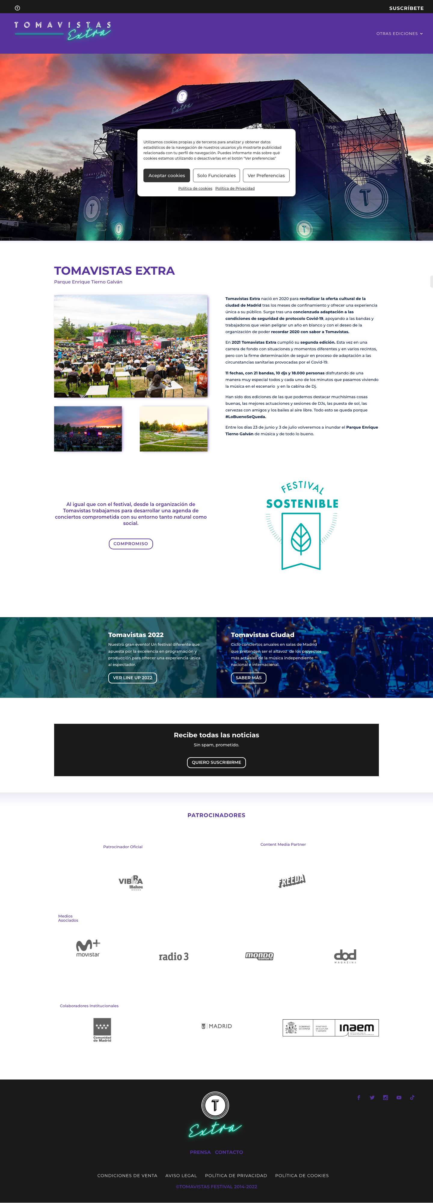 Ciclo de Conciertos Tomavistas Extra - Tomavistas Extra Madridclose - Full Screenshot
