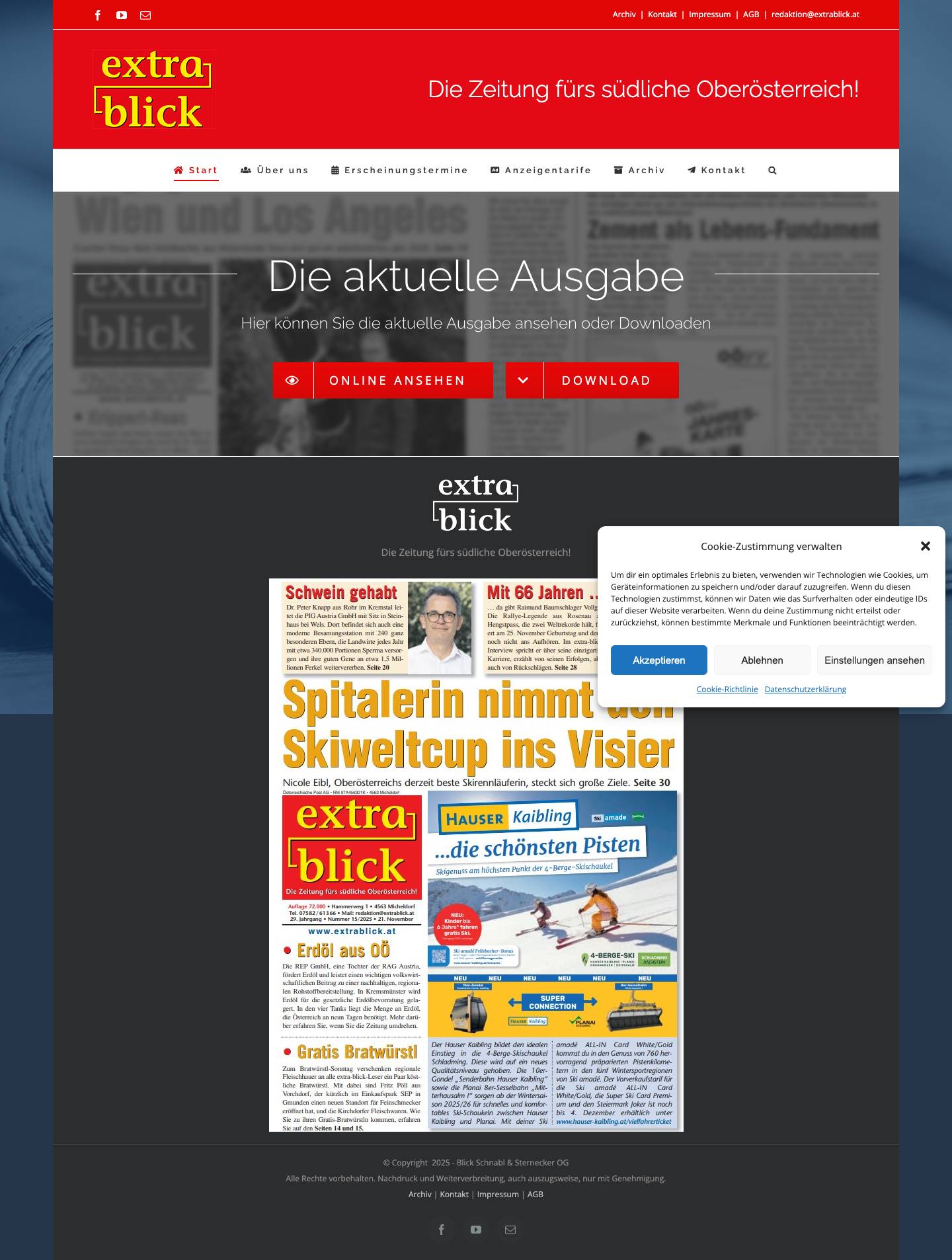 Start - Extra-Blick - Full Screenshot
