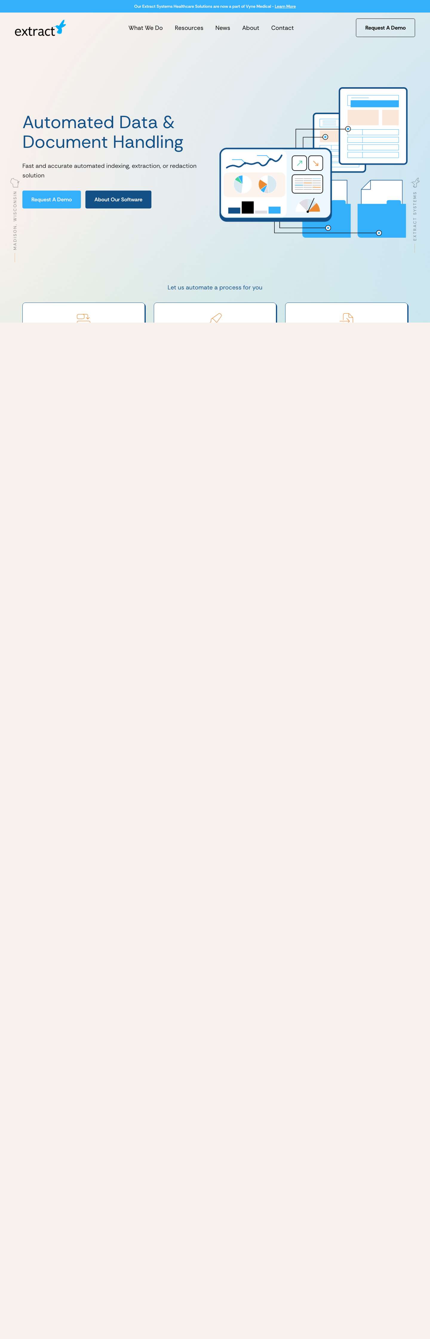 Extract Systems - Automated Data & Document Handling - Full Screenshot