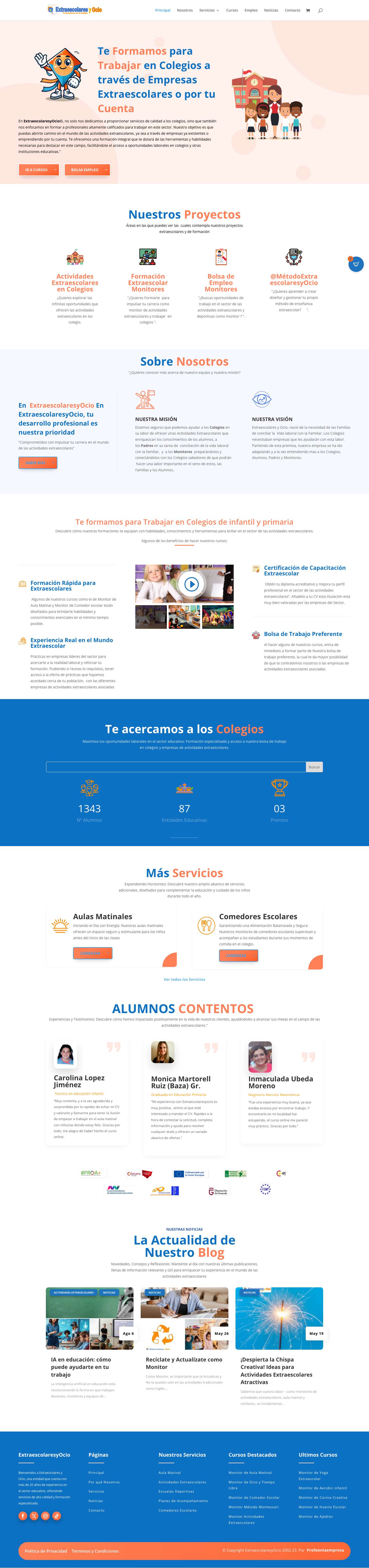 Trabajar en Aula Matinal: Formación y Oportunidades Laborales - Full Screenshot