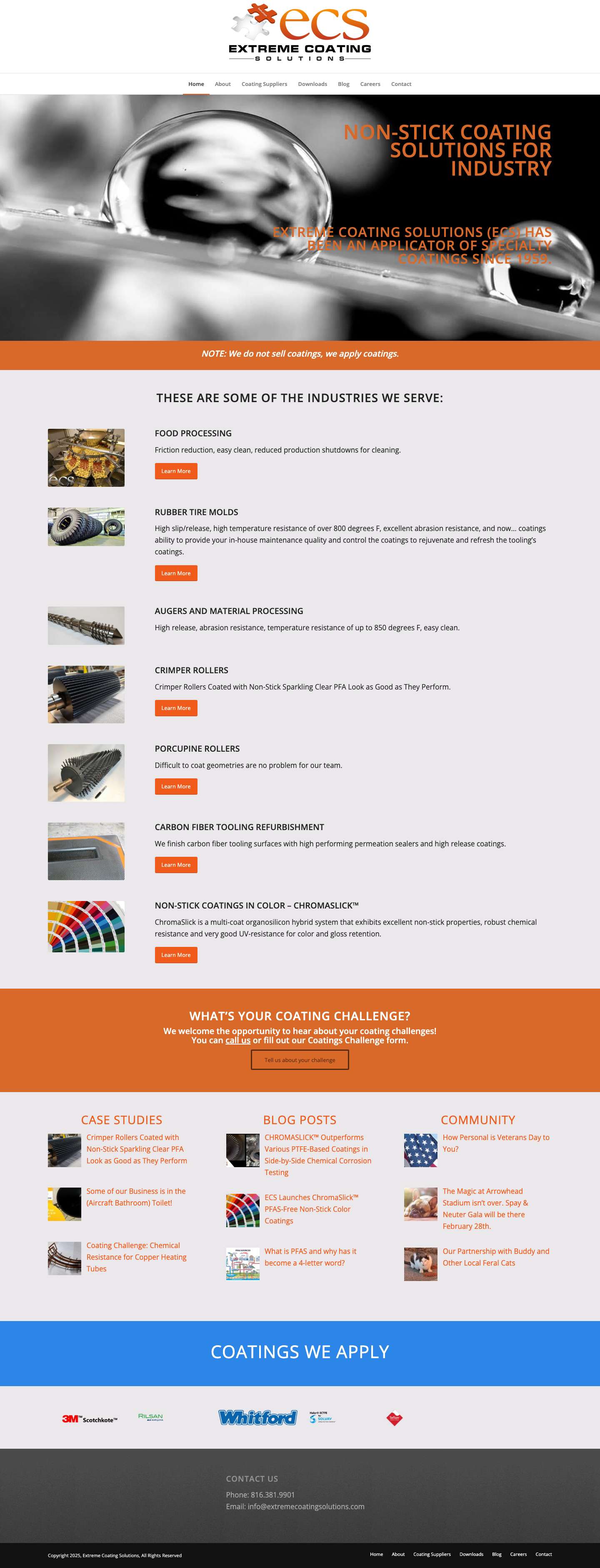 Home - Extreme Coating SolutionsScroll to top - Full Screenshot