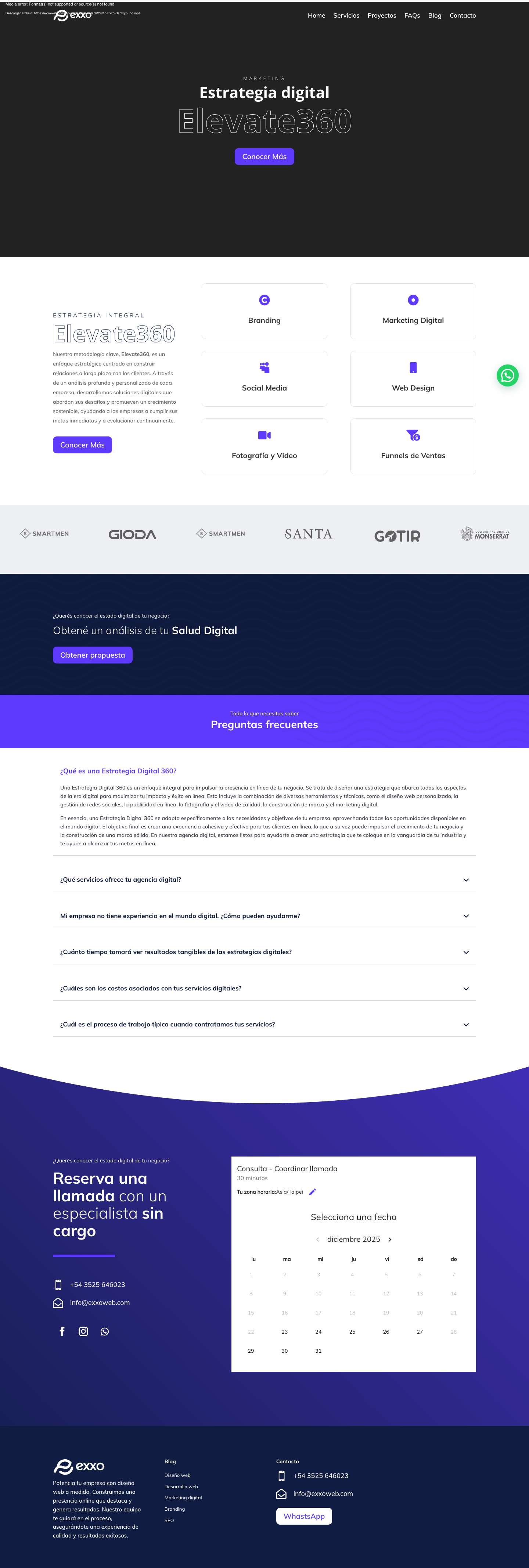 Home - Exxo - Full Screenshot