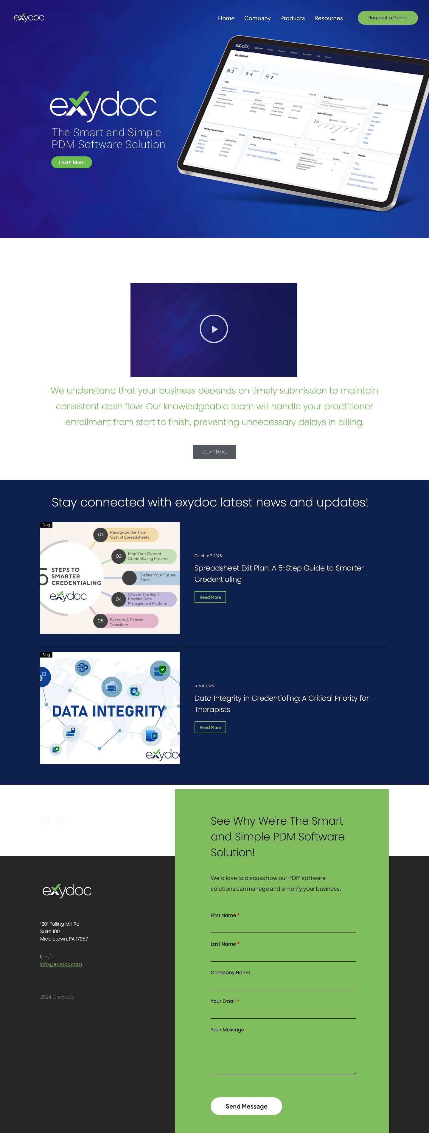 Home - Exydoc | The Smart and Simple PDM Software Solution - Full Screenshot