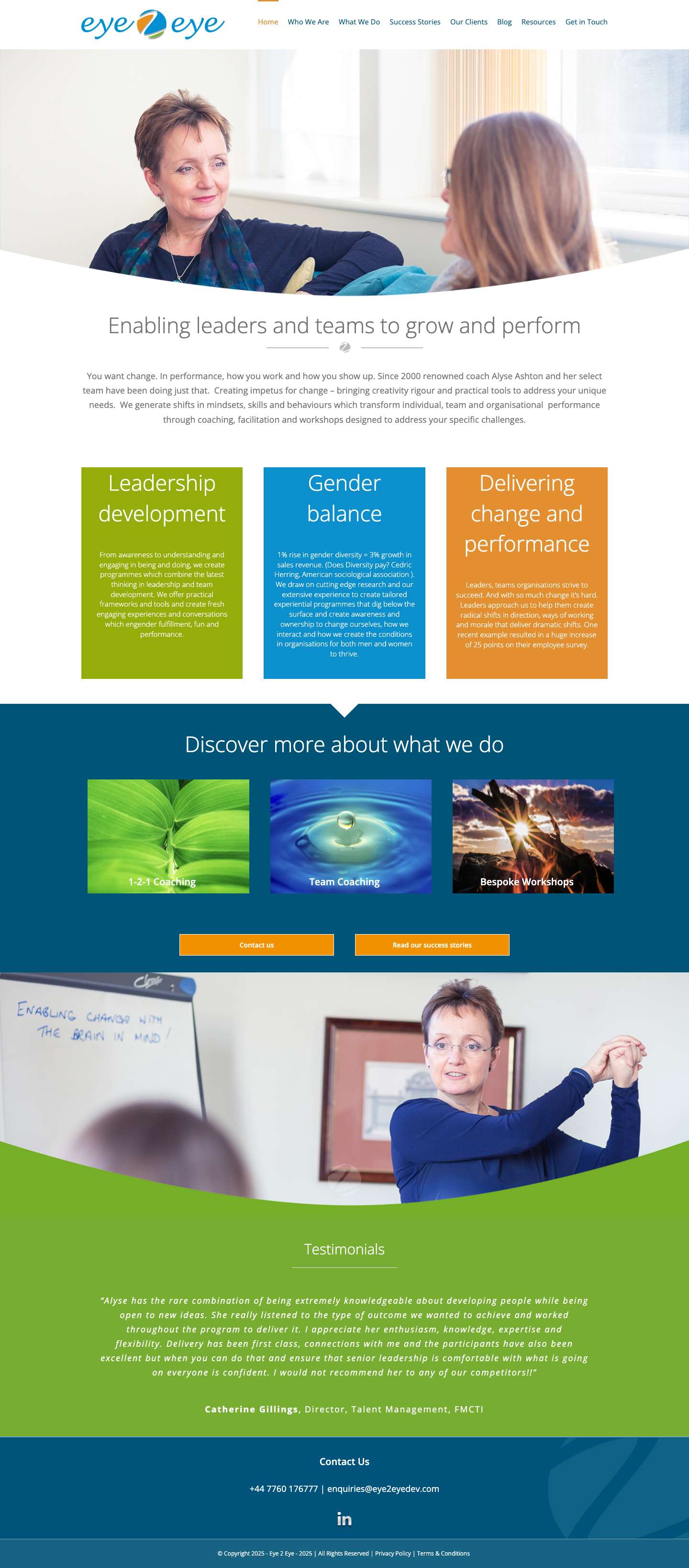 Enabling leaders and teams to grow and perform | Alyse Ashton - Full Screenshot
