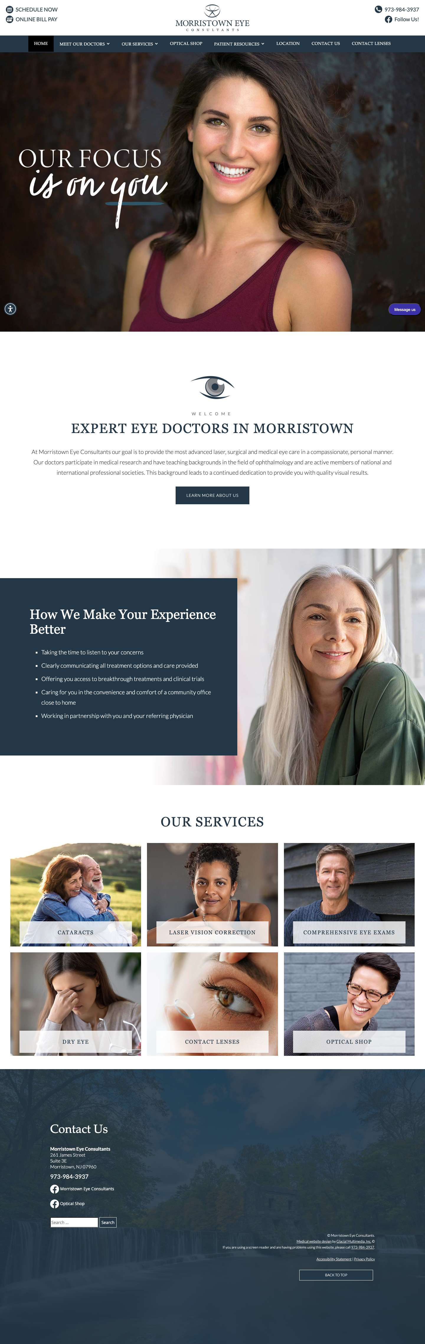 Eye Doctor Morristown | LASIK Morristown - Full Screenshot