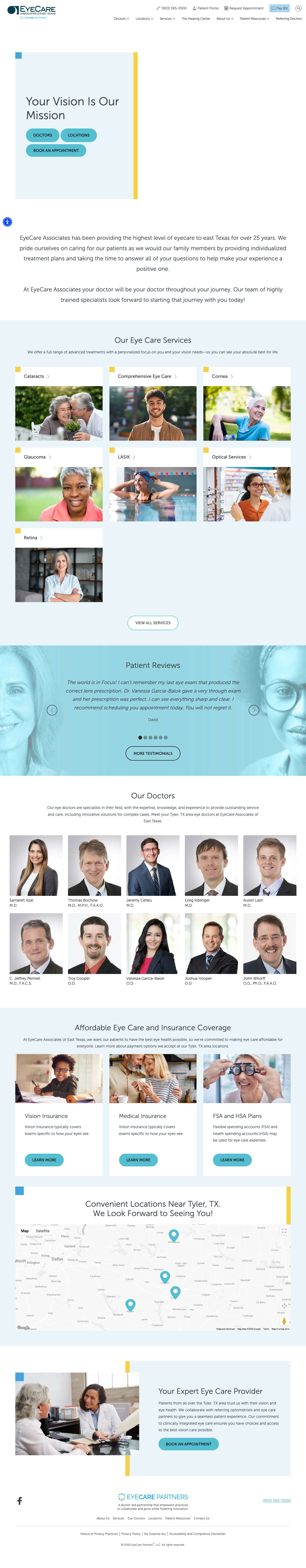 EyeCare Associates of East Texas | Tyler, TX | Eye CareMagnifying glass, open search popupMagnifying glass, open search popup - Full Screenshot