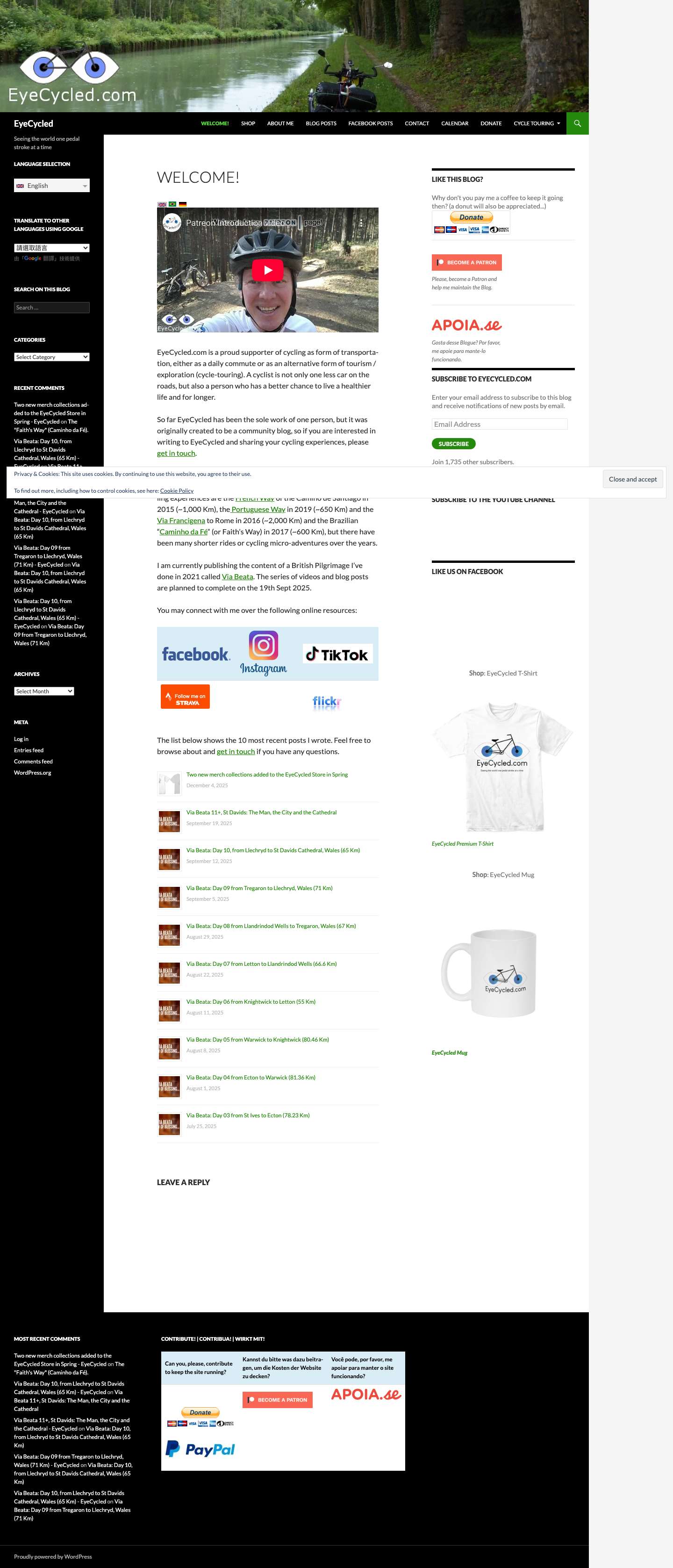 Welcome! - EyeCycled - Full Screenshot