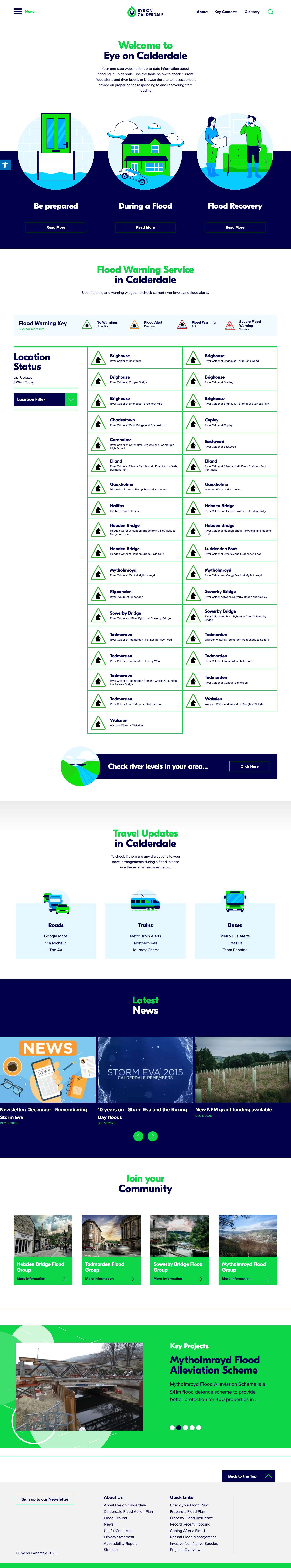 Flooding in Calderdale - Eye on CalderdaleAccessibility ToolsIncrease TextDecrease TextGrayscaleHigh ContrastNegative ContrastLight BackgroundLinks UnderlineReadable FontReset - Full Screenshot