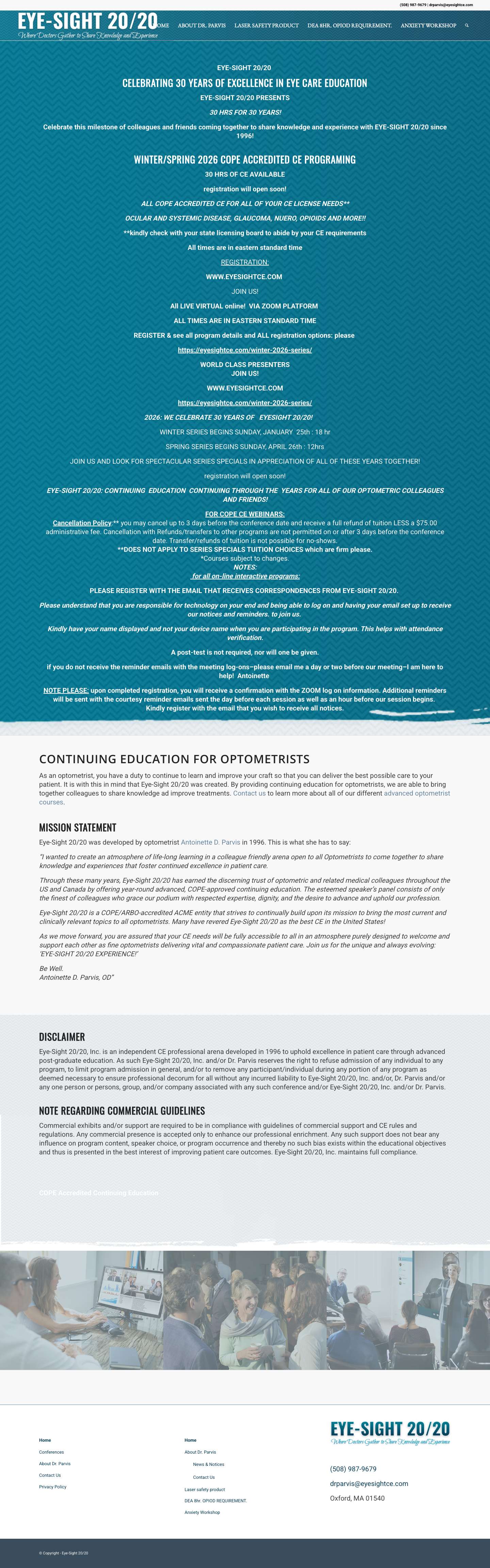 Home | Eye-Sight 20/20 - Full Screenshot