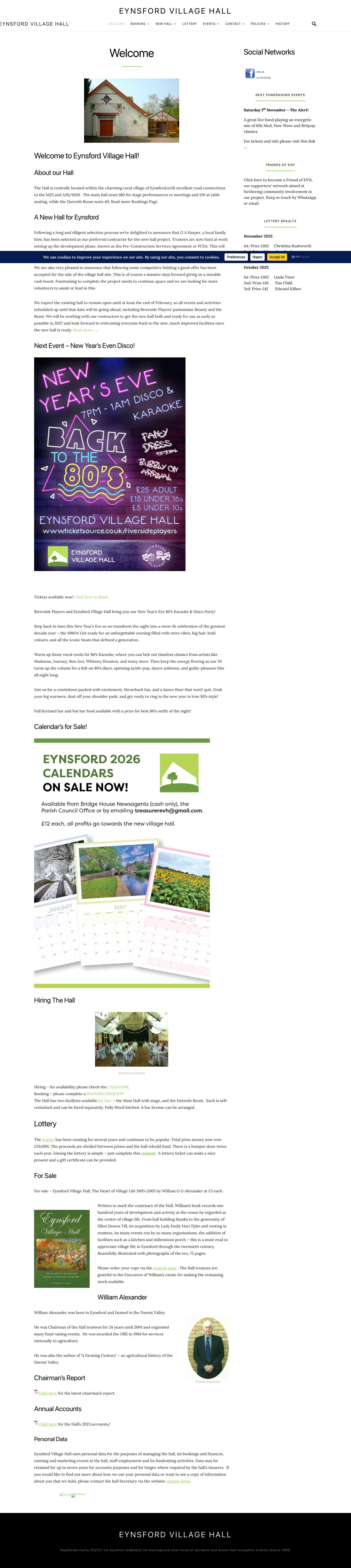 Eynsford Village Hall – Community Engagement Darenth Valley Eynsford Hall Venue - Full Screenshot