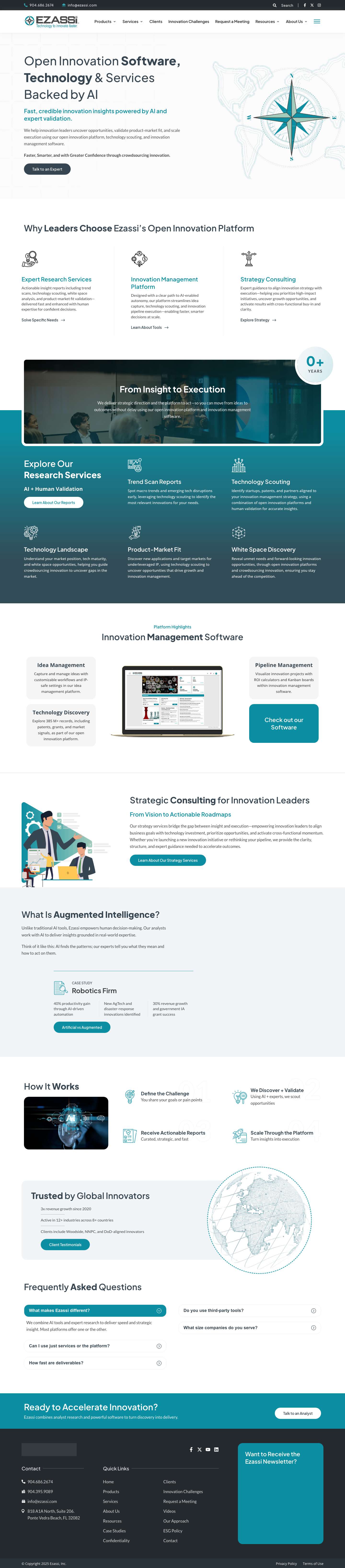 Ezassi | Open Innovation Platform & Innovation Management Software - Full Screenshot