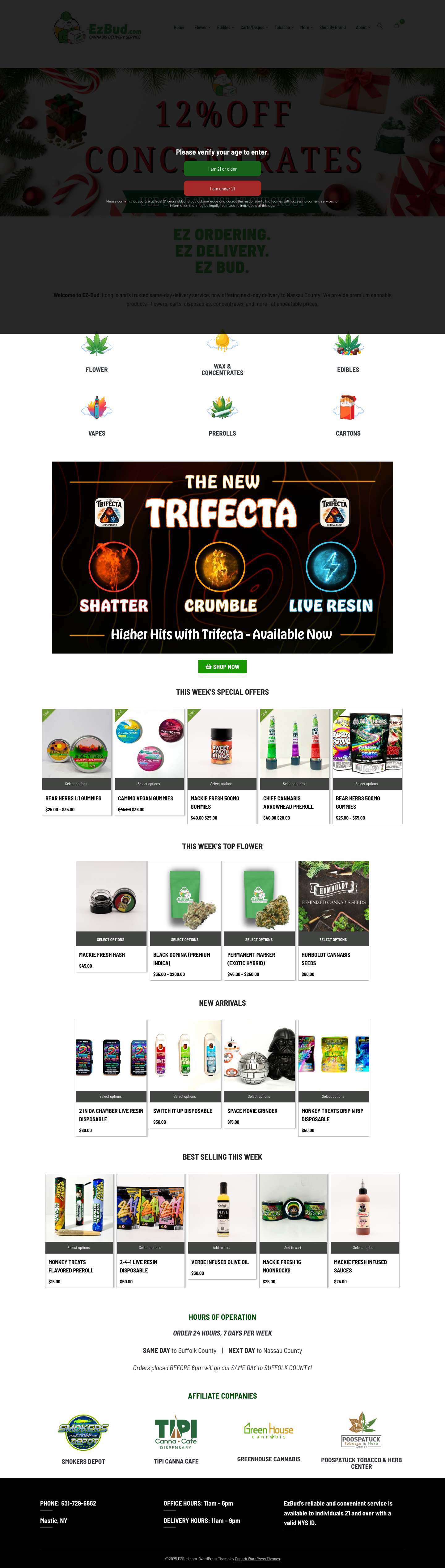 EZ Ordering. EZ Delivery. EZ Bud. - EZBud.com - Full Screenshot