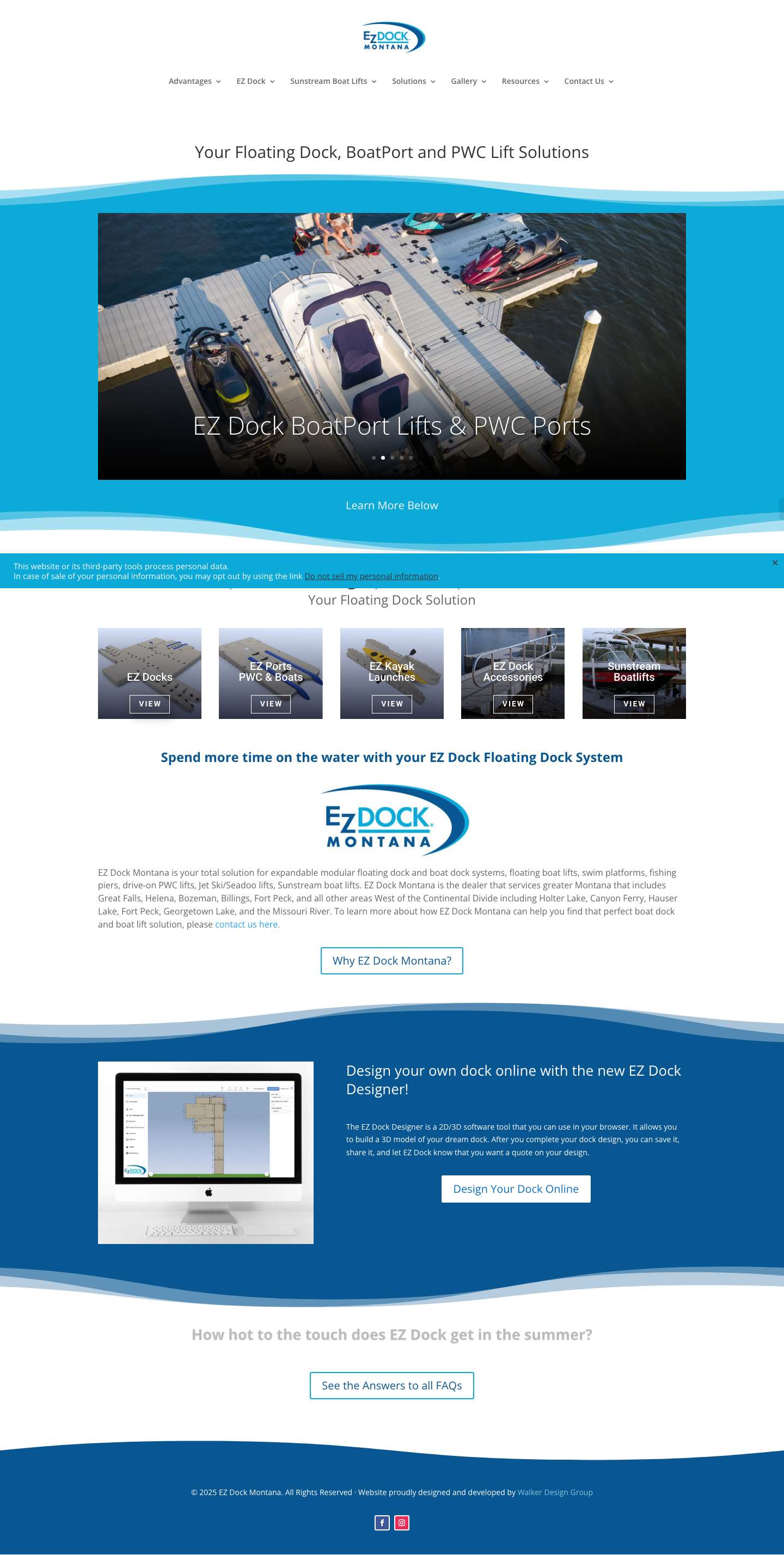 Home - EZ Dock Montana - Full Screenshot