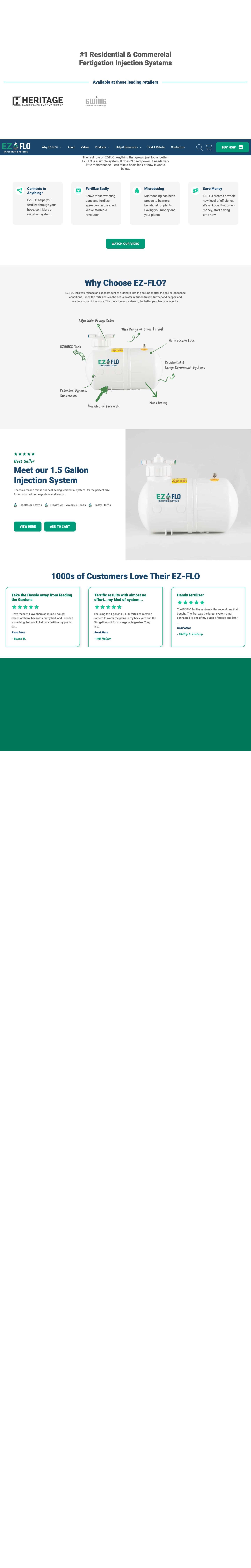 EZ-FLO Injection Systems - Full Screenshot