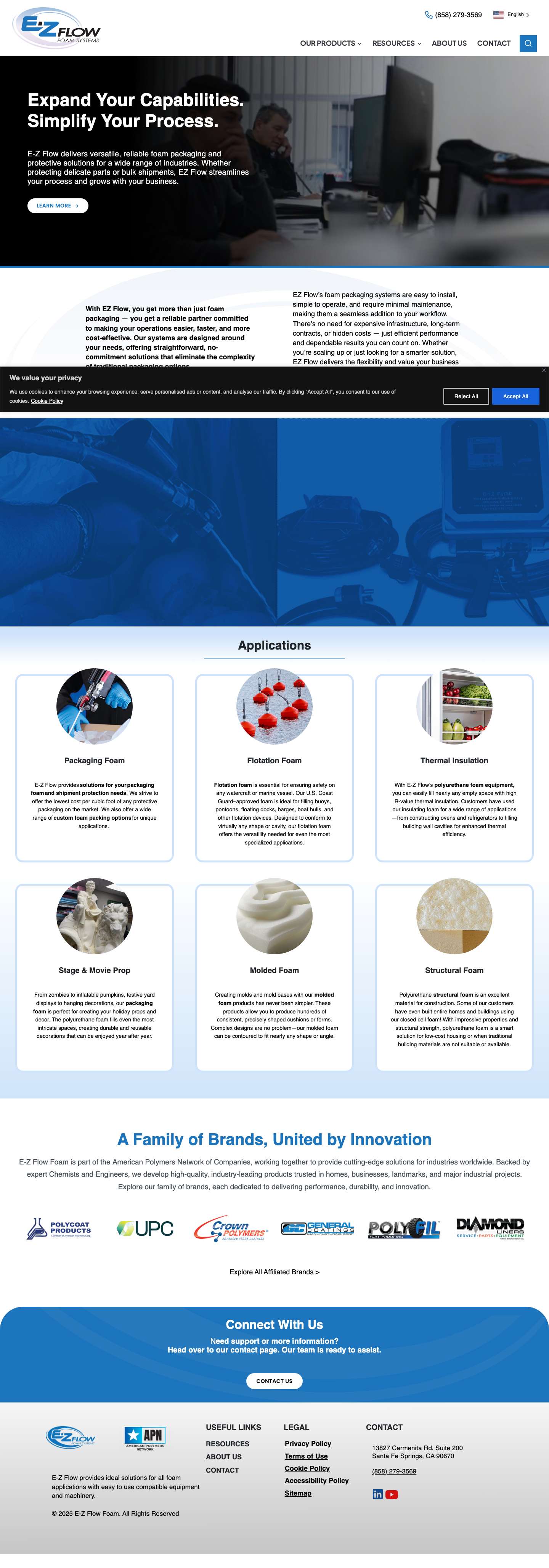 Home - E-Z Flow Foam SystemsExpandExpandSearchToggle MenuSearchExpandExpandToggle Menu CloseSearch - Full Screenshot