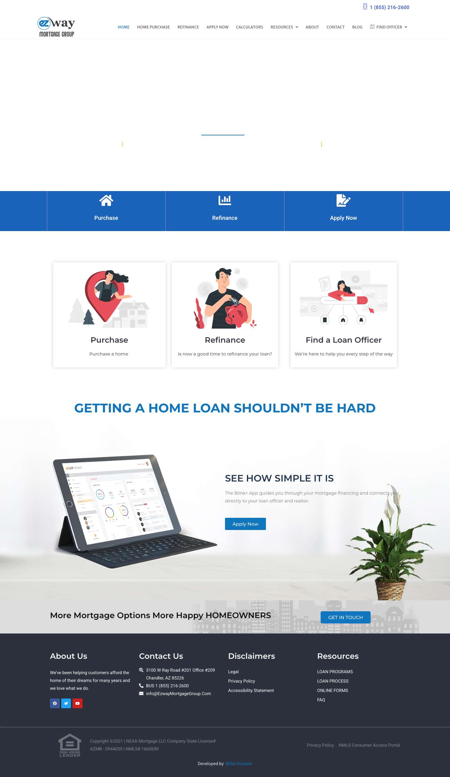 EZWAY MORTGAGE GROUP – MORTGAGES MADE E-Z - Full Screenshot