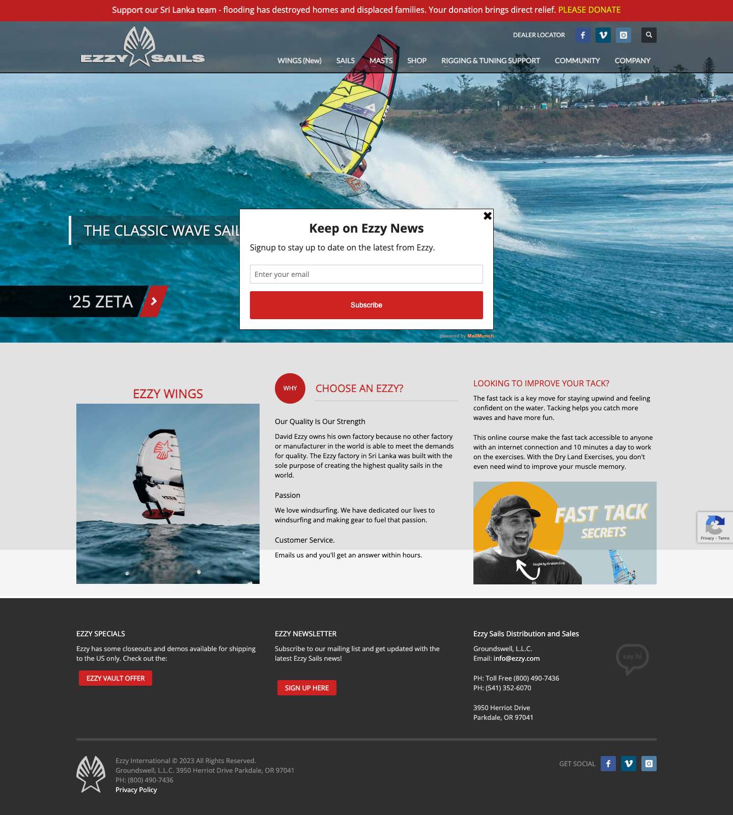 Ezzy Home | Ezzy Sails - Full Screenshot