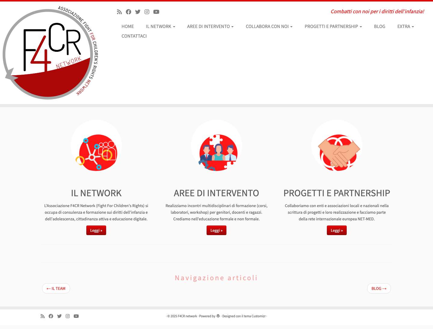 F4CR network – Combatti con noi per i diritti dell’infanzia! - Full Screenshot