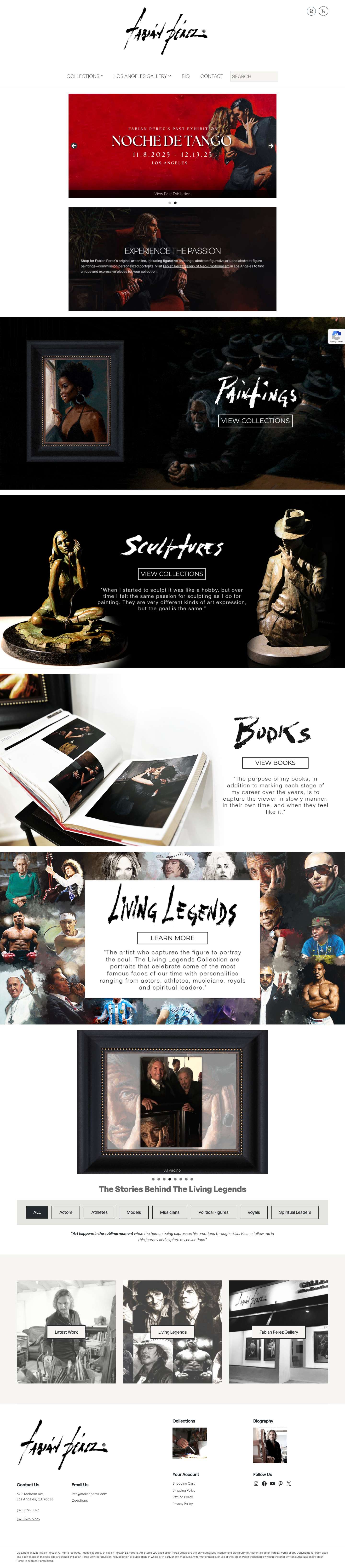 Abstract Figurative Art Painting | Original Art Online for Sale | Fabian Perez - Full Screenshot