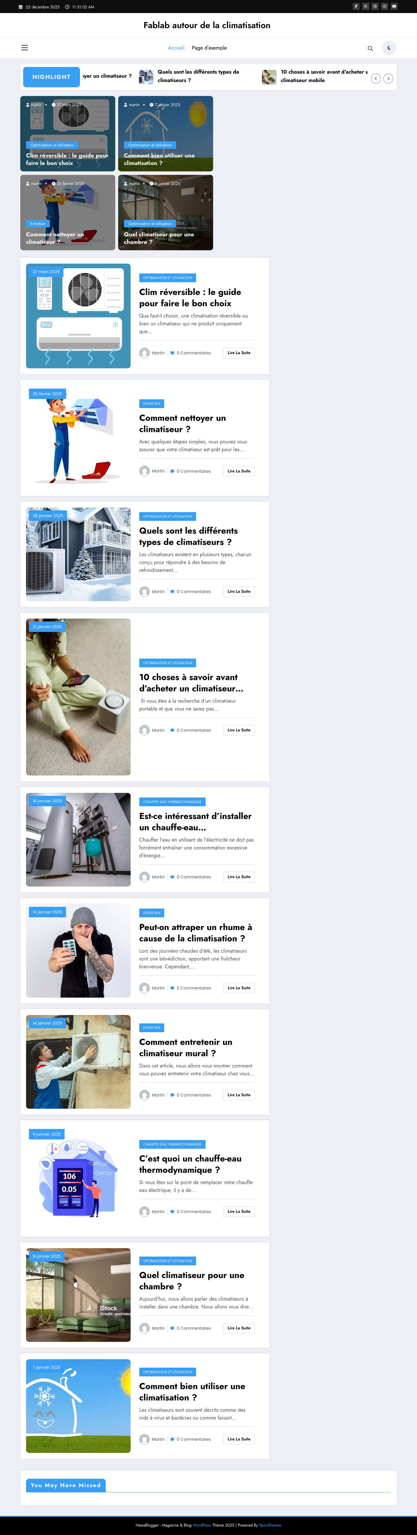 Fablab autour de la climatisation - Full Screenshot