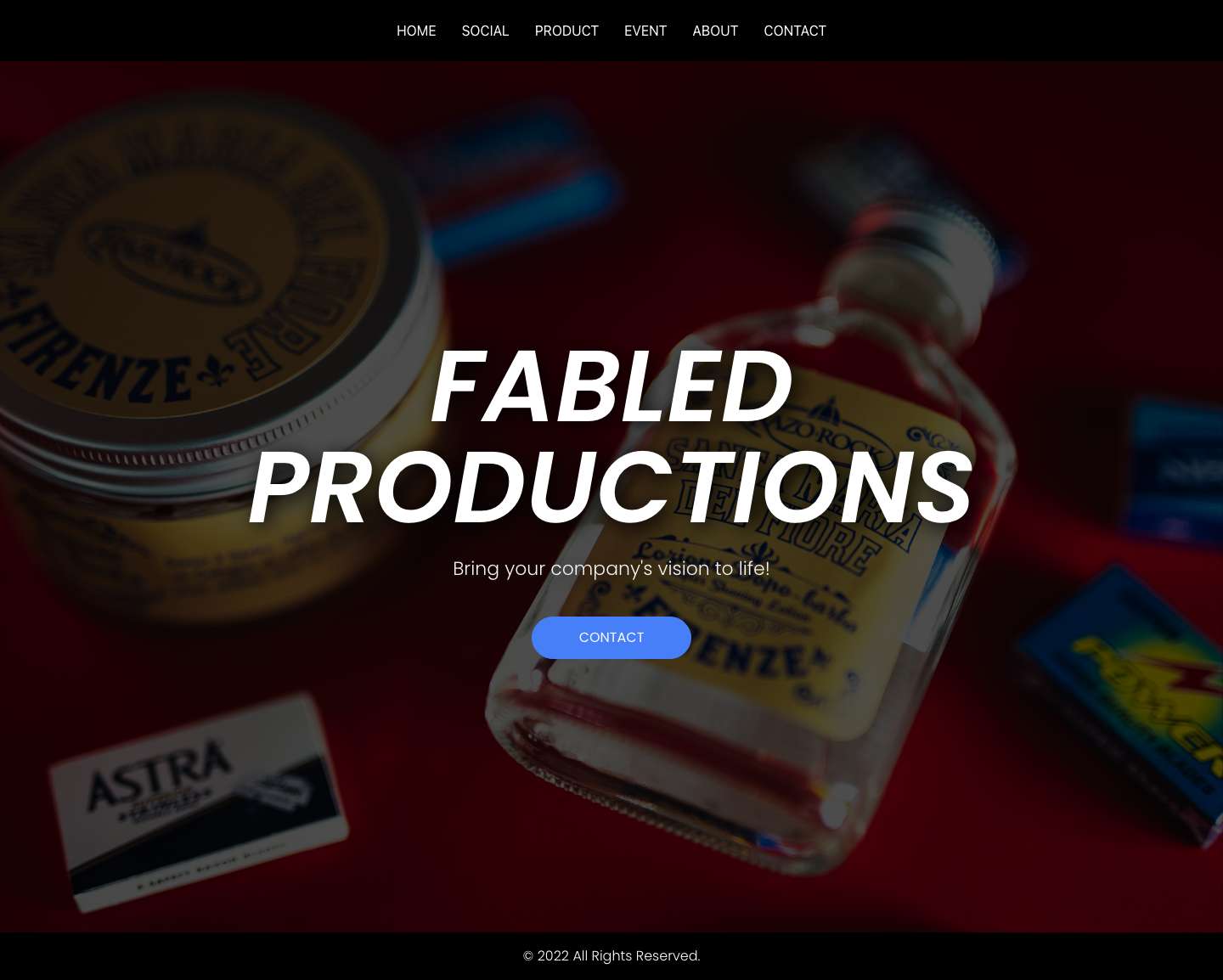 HOME - Fabled Productions - Full Screenshot