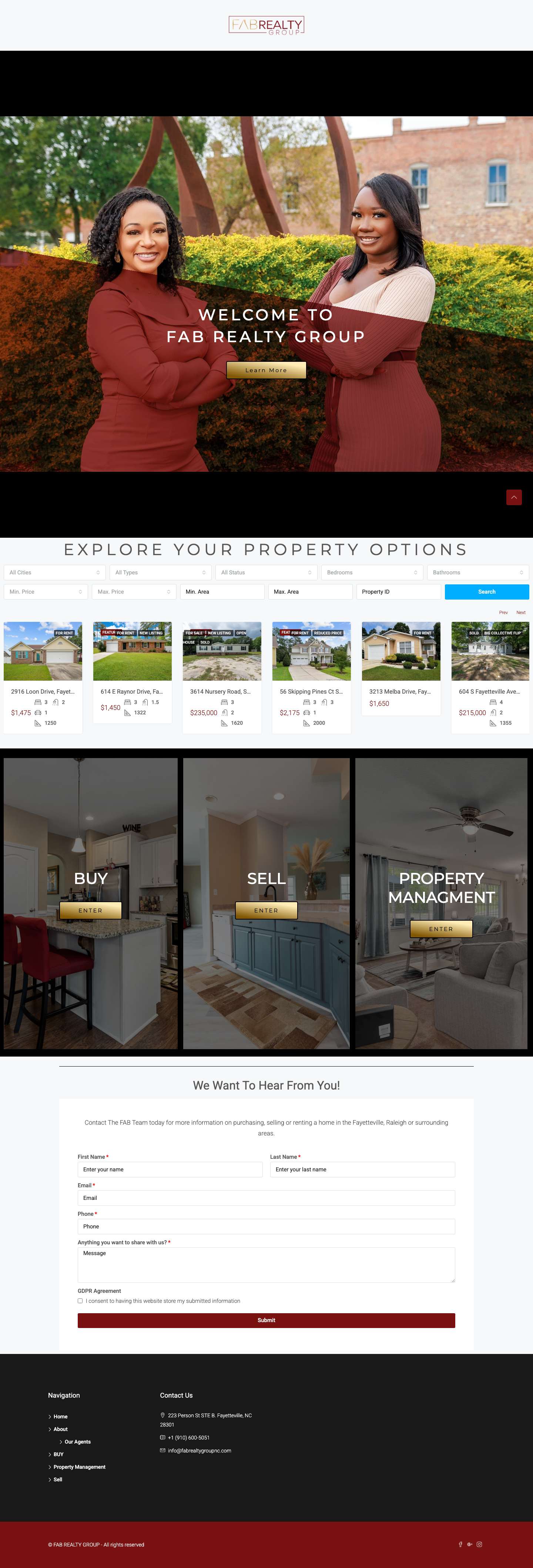FAB REALTY GROUP - Full Screenshot