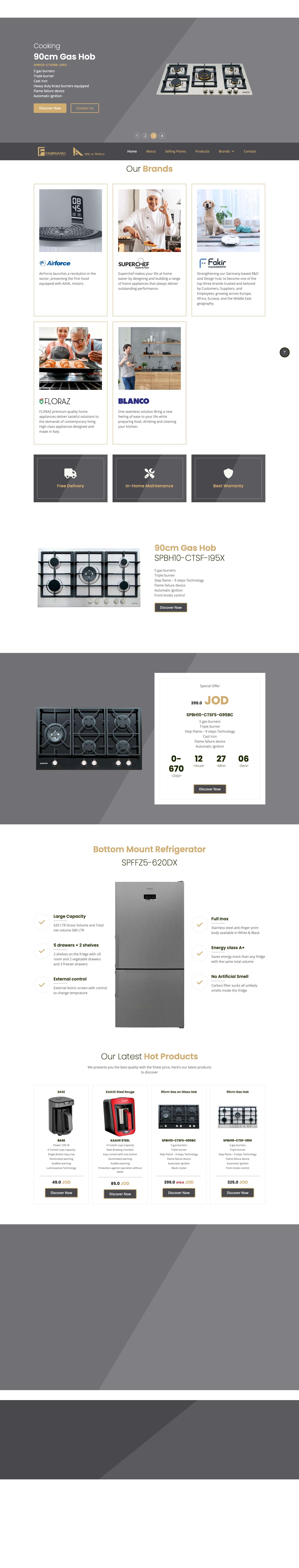 Fabriano - Nabil Abdul Mawla Electric Appliances - Full Screenshot