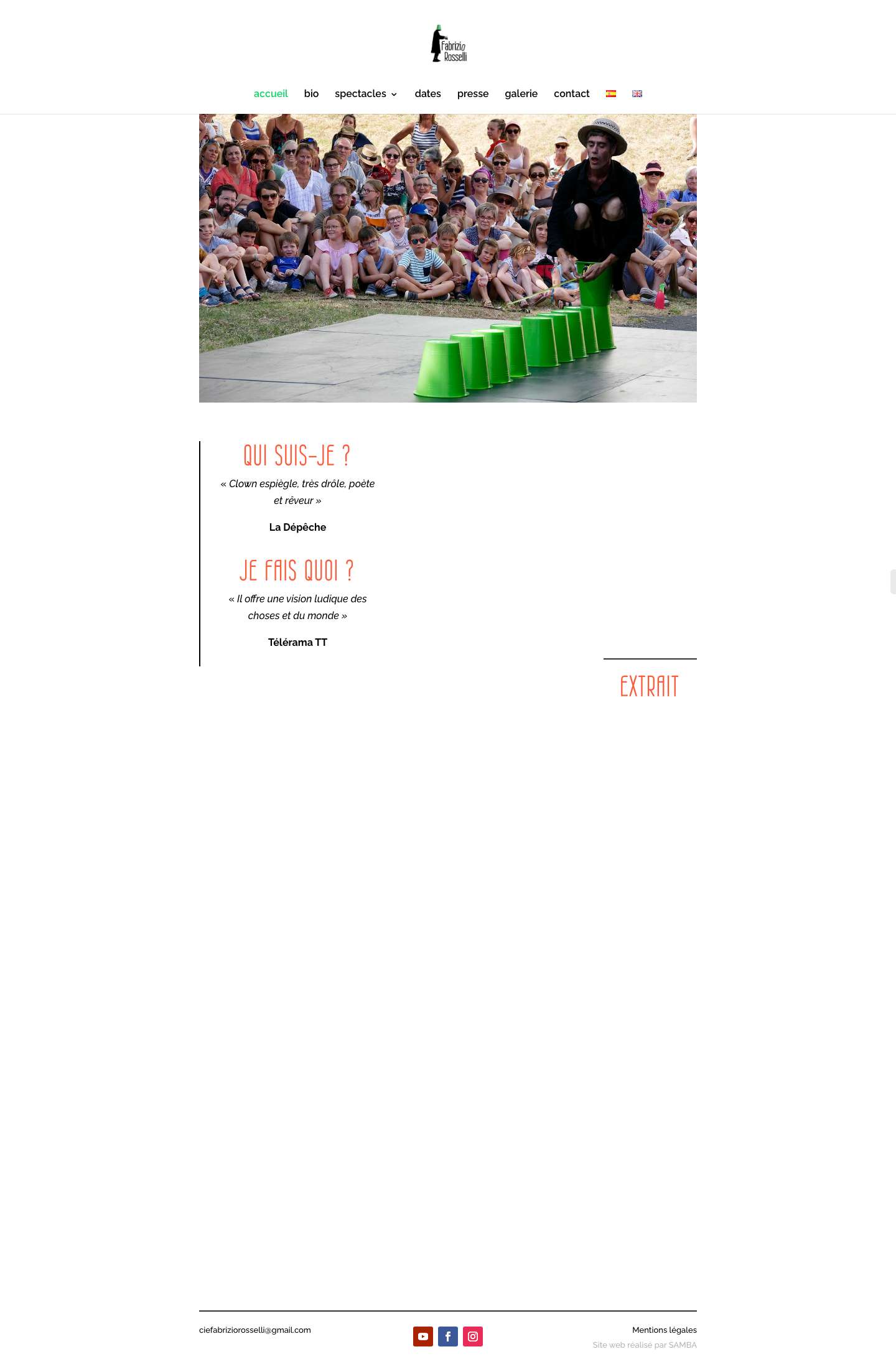 Accueil - Fabrizio Rosselli - Full Screenshot