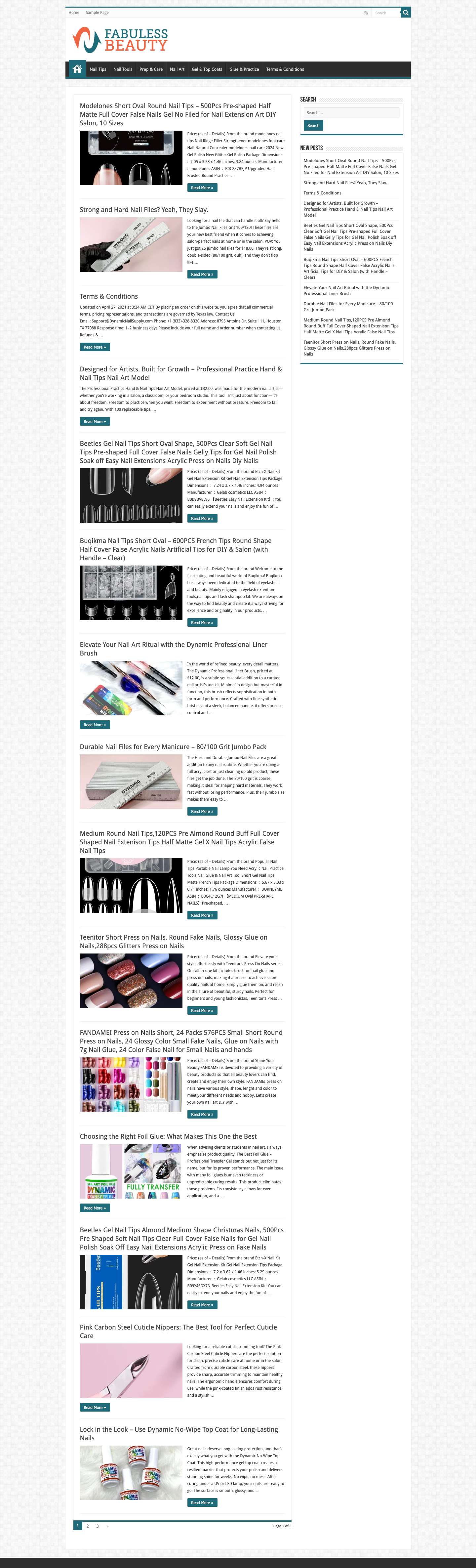 Home - Fabuless Beauty - Full Screenshot