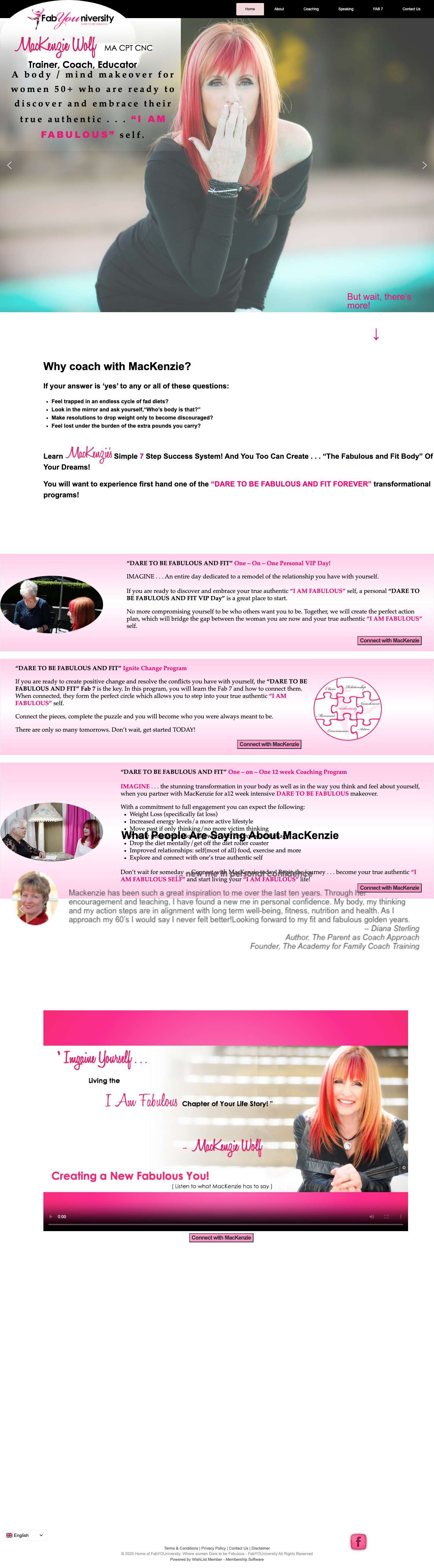 New Home Home of FabYOUniversity - Full Screenshot